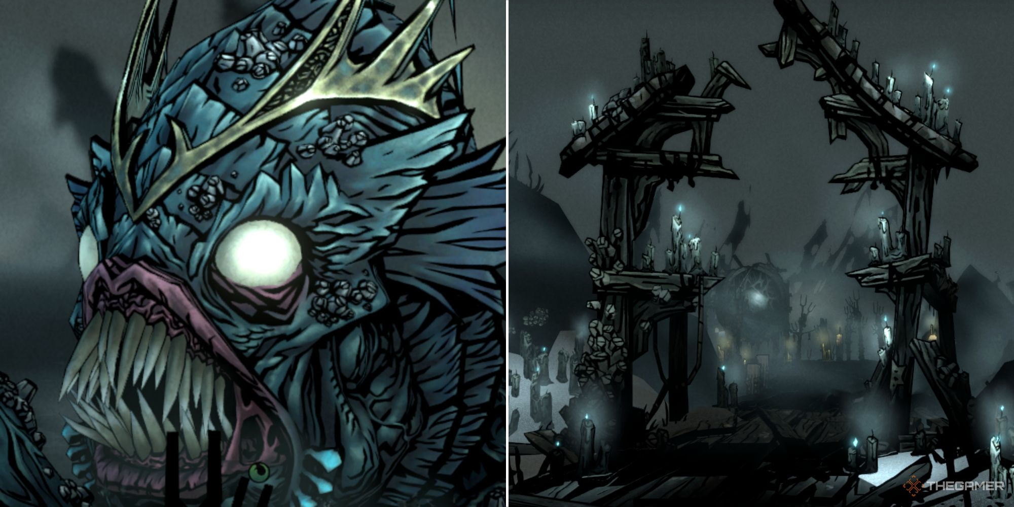 The Leviathan and its lair in Darkest Dungeon 2