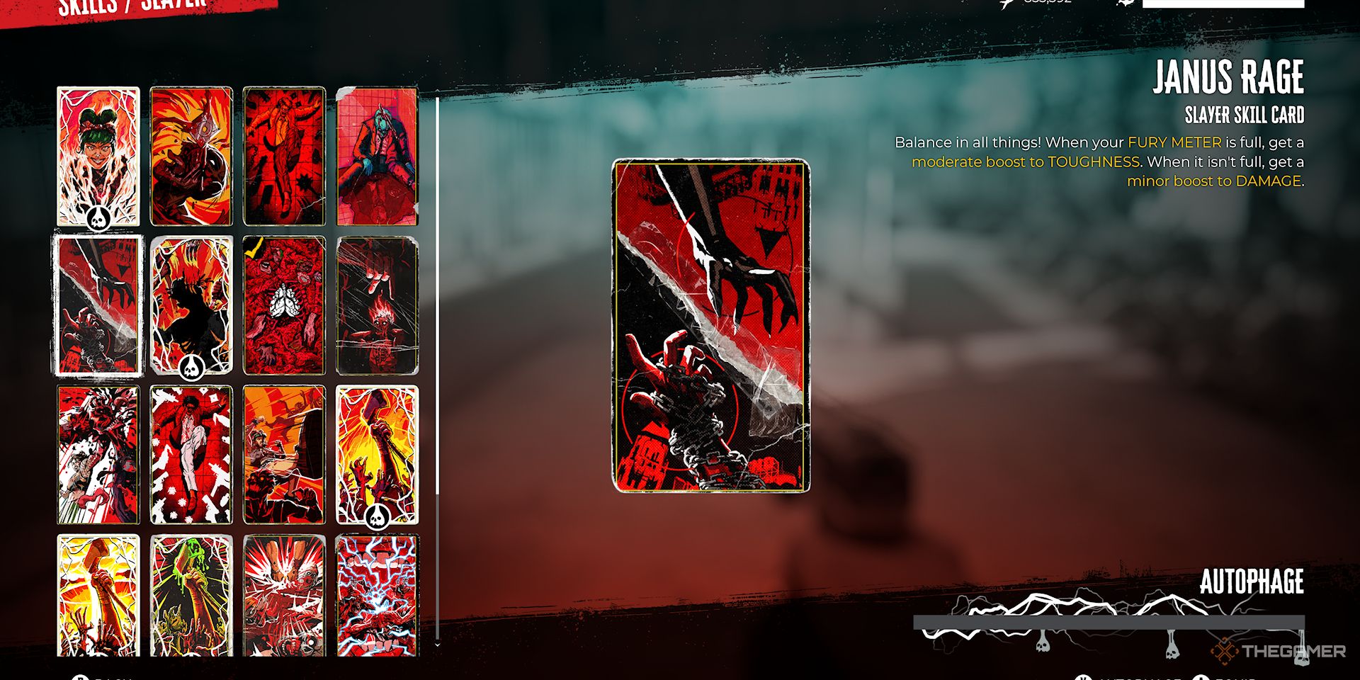 A screenshot of the Janus Rage Skill Card in the inventory of Dead Island 2.