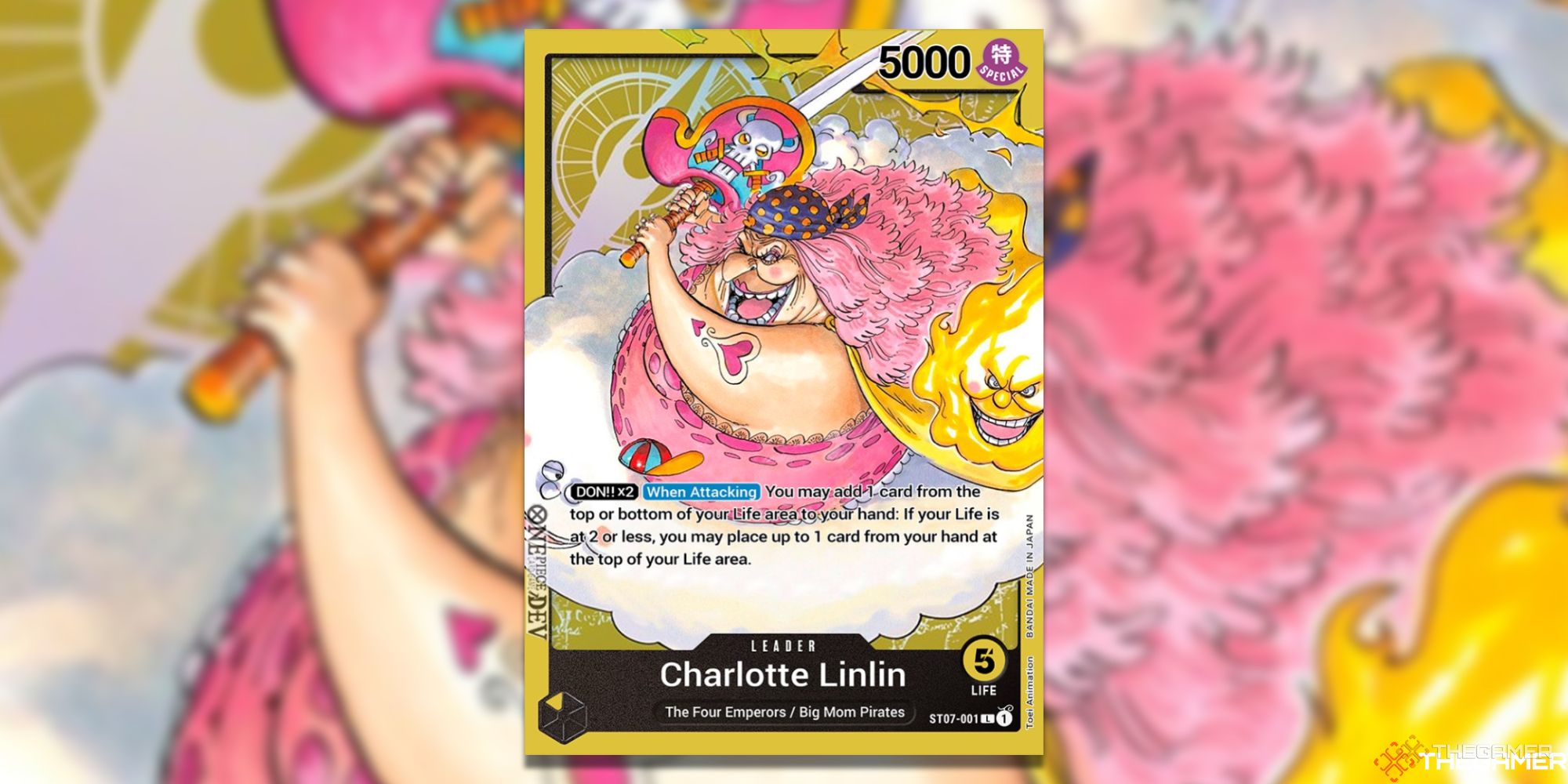charlotte linlin leader card one piece card game
