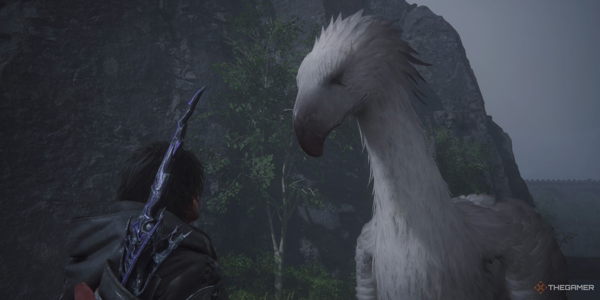 Ambrosia and Clive in the White-Winged Wonder side quest in Final Fantasy 16