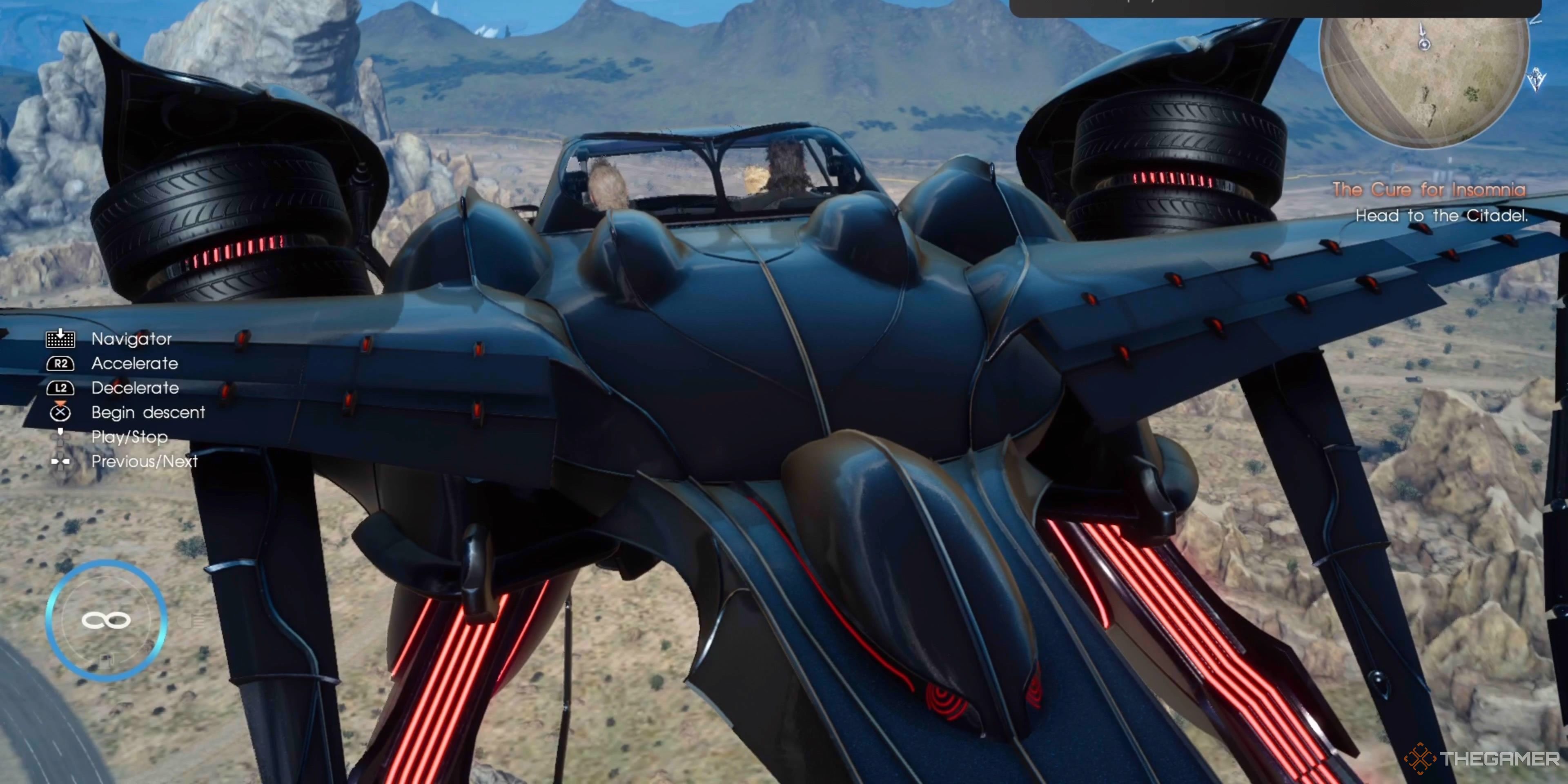 Regalia in the sky in Final Fantasy 15