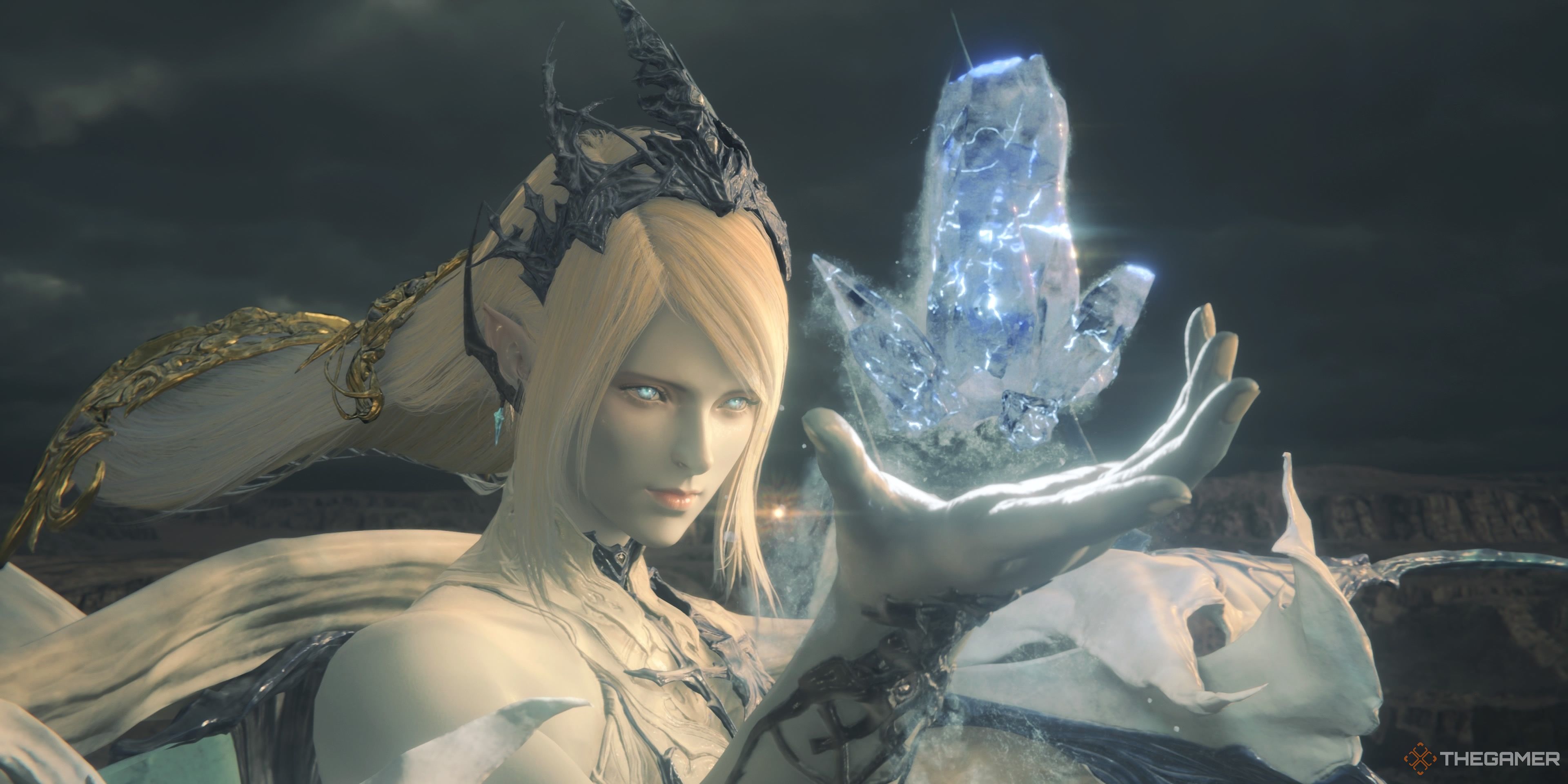 Shiva Eikon wields ice in Final Fantasy 16