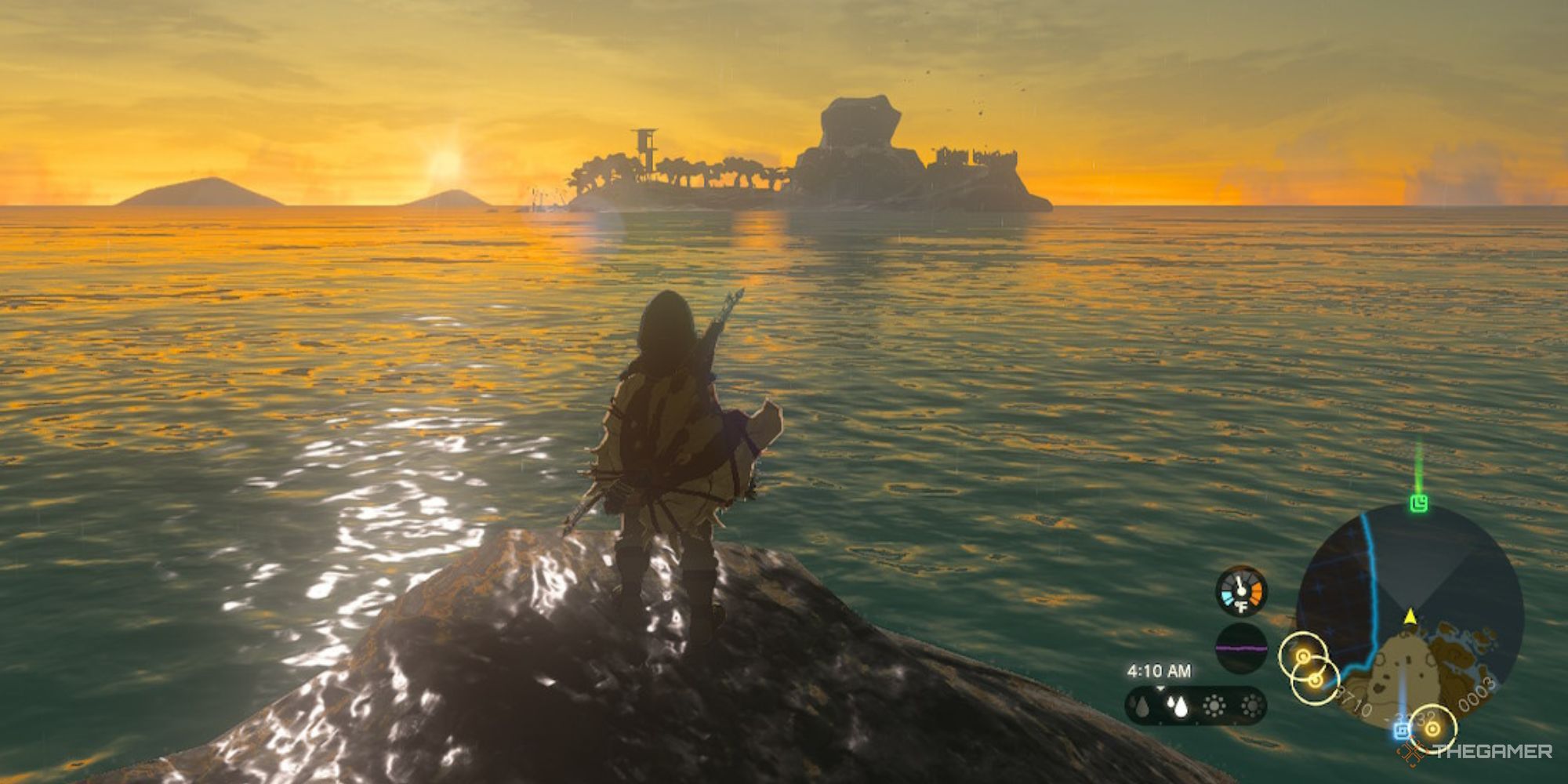 Link looking at Eventide Island in The Legend of Zelda: Tears of the Kingdom