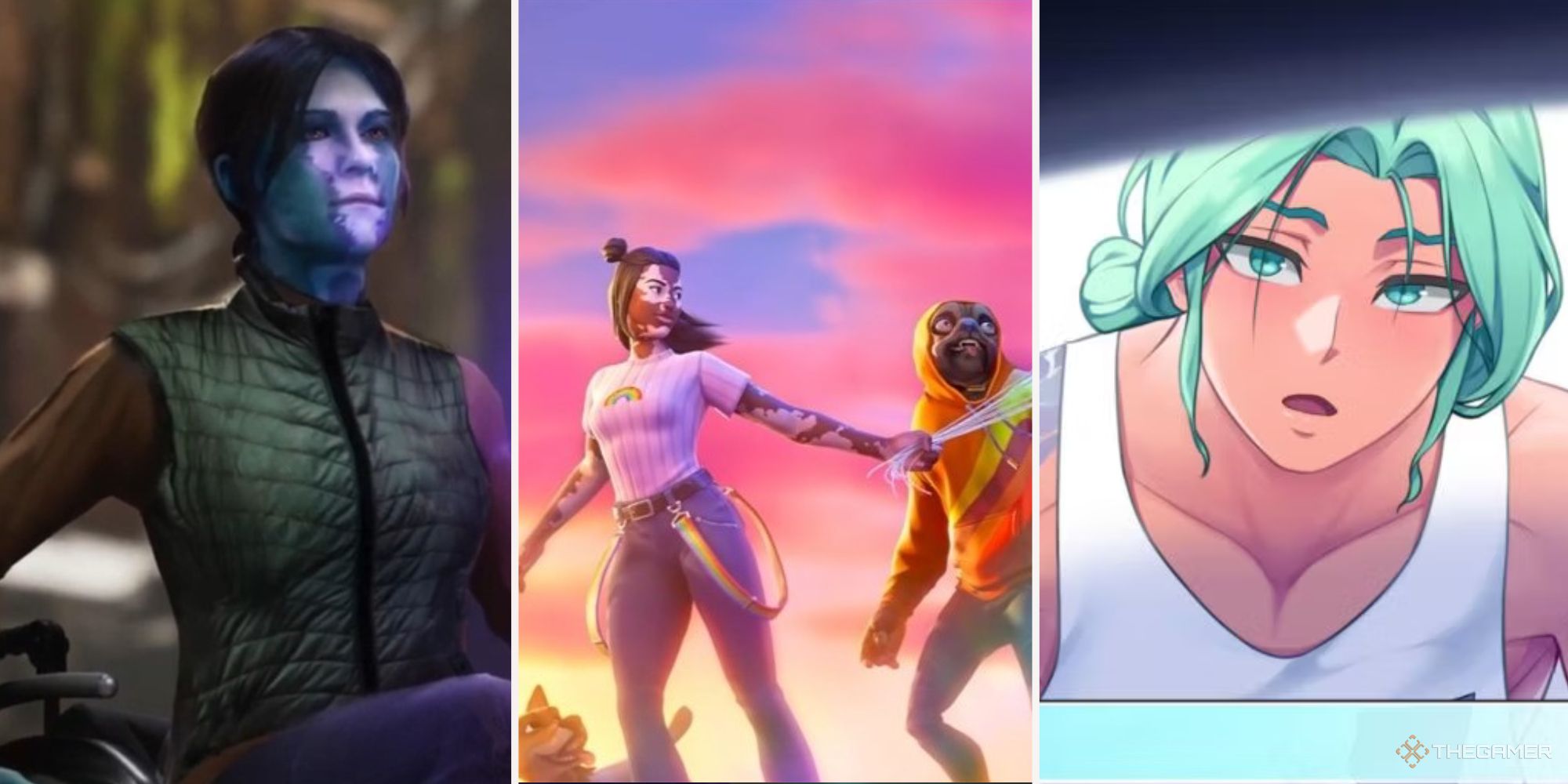Featured image of Cerise from Marvel's Avengers, Joy from Fortnite, and Cove Holden from Our Life Beginnings and Always