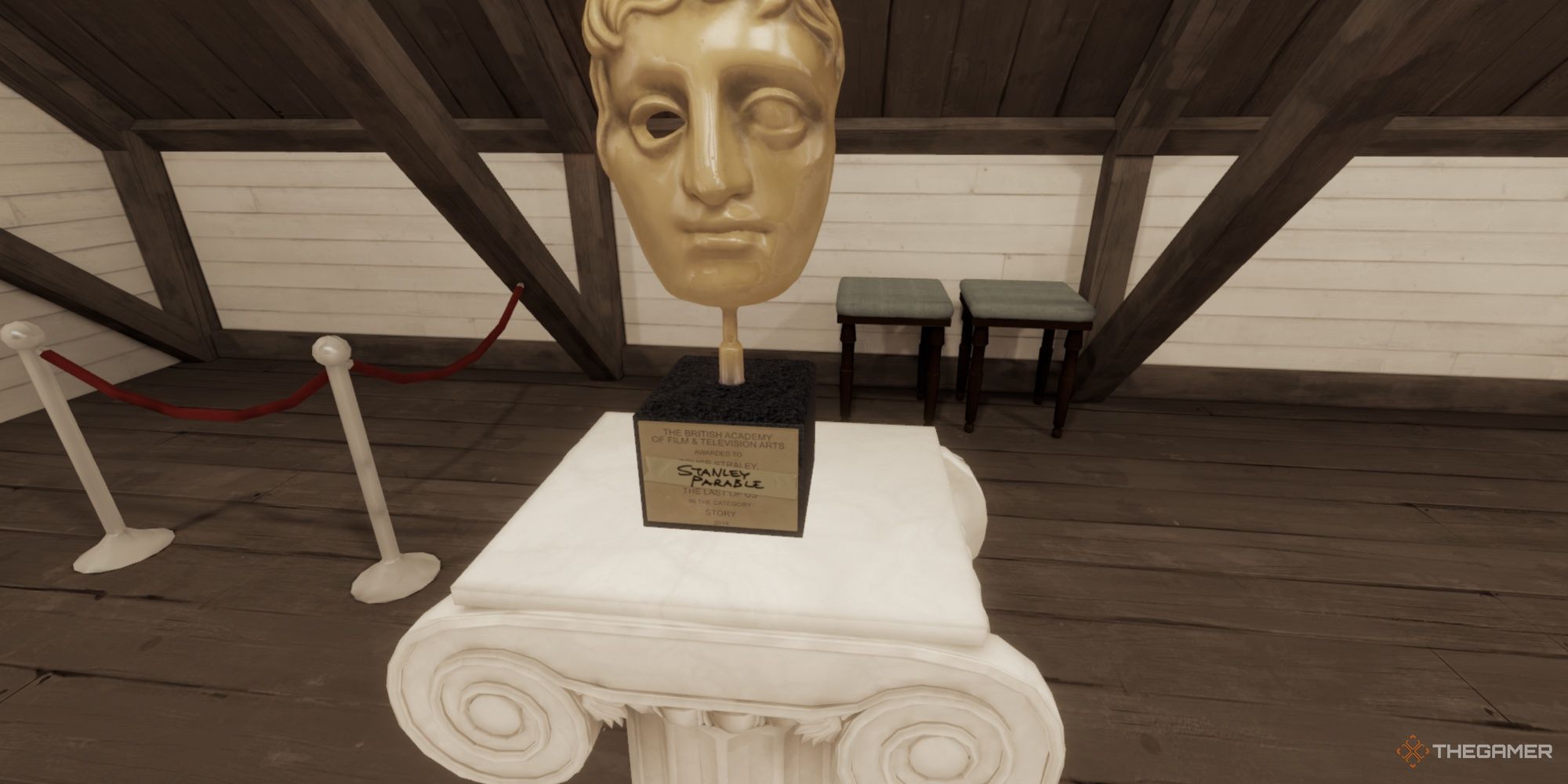 A funny Stanley Parable award in The Stanley Parable Ultra Deluxe