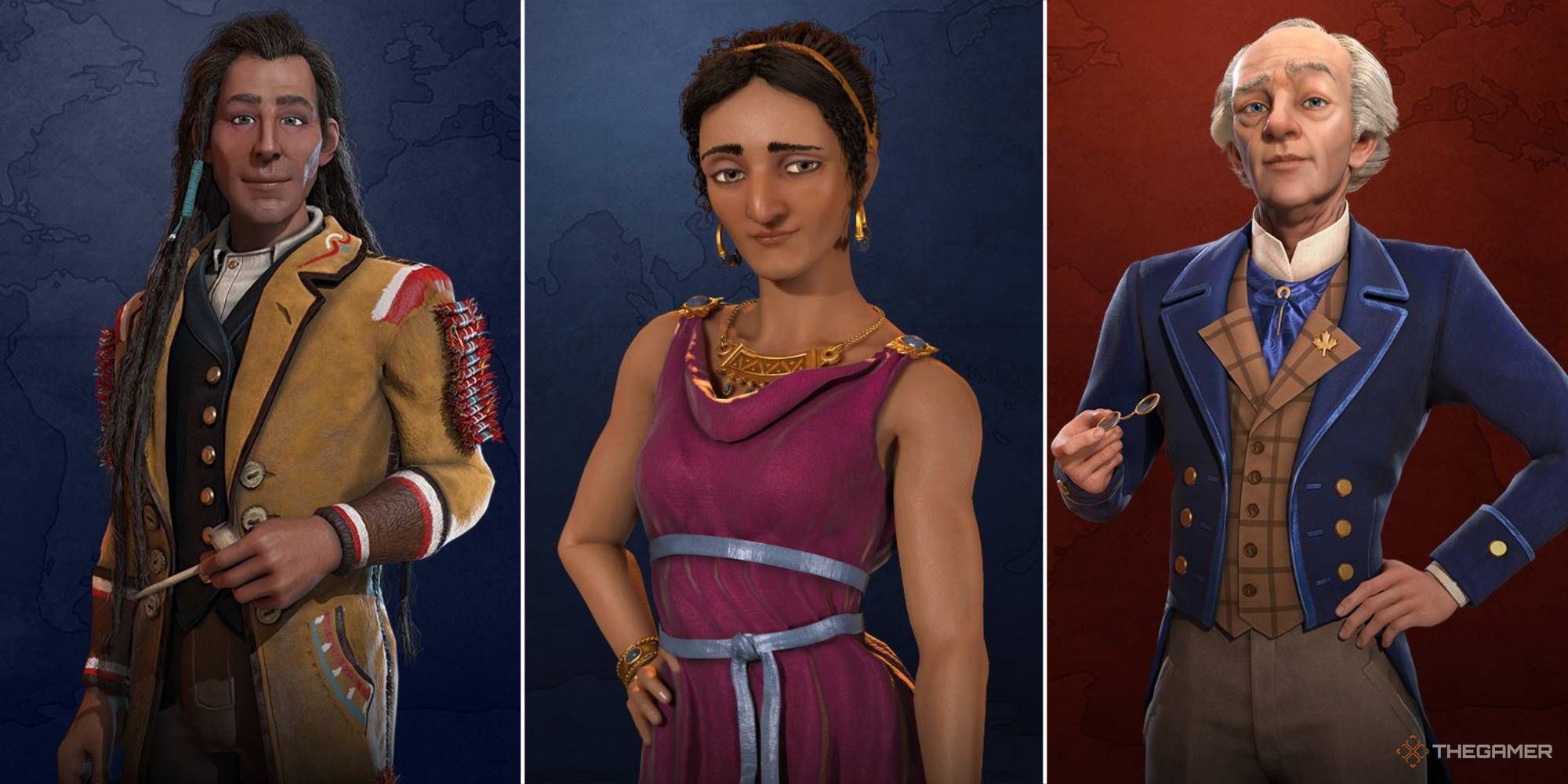 Poundmaker, Dido, and Wilfrid Laurier in Civilization 6