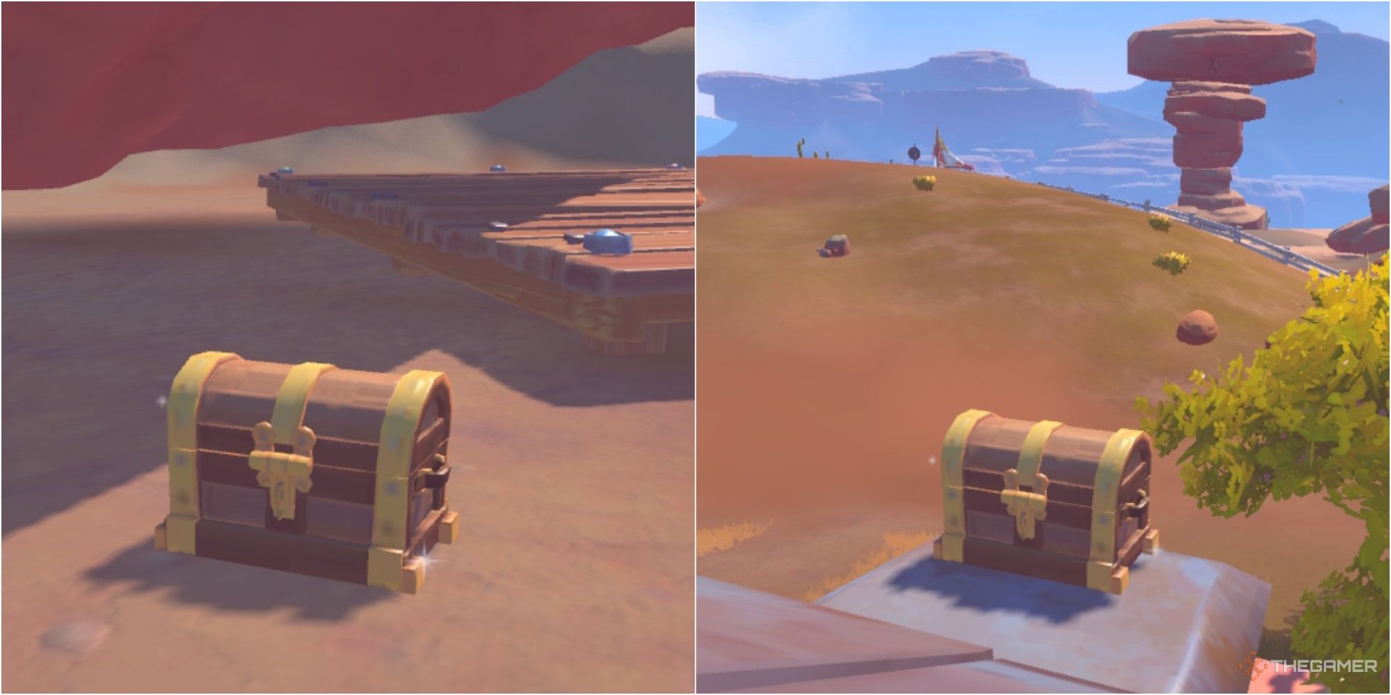 two different treasure chests from my time at sandrock all hidden chest locations