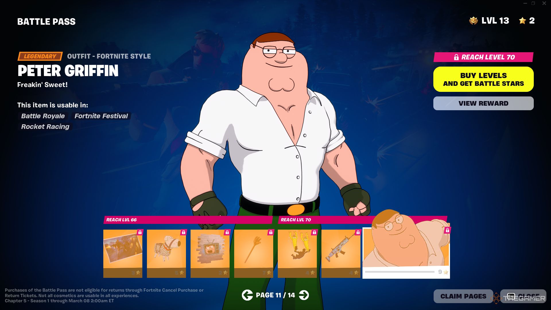 Where To Find Peter Griffin In Fortnite Chapter 5