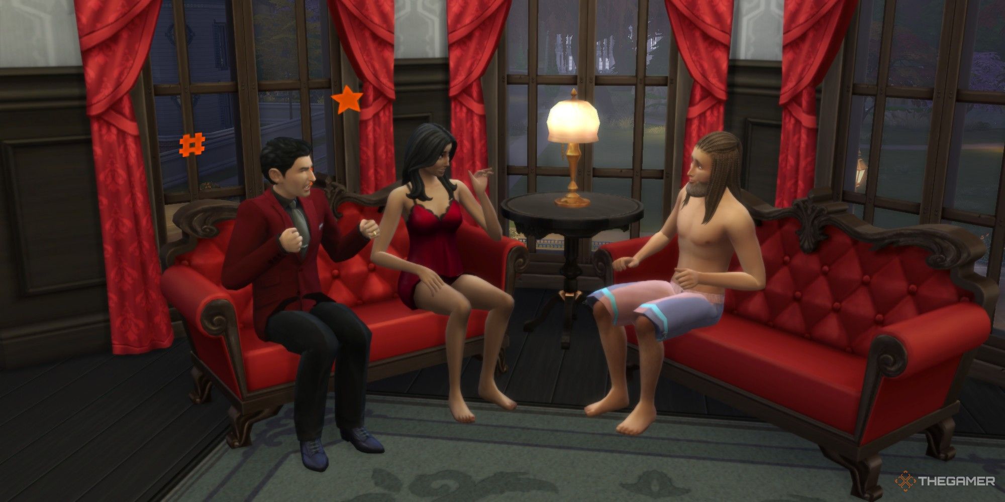 mortemer angry that bella is flirting with another sim the sims 4