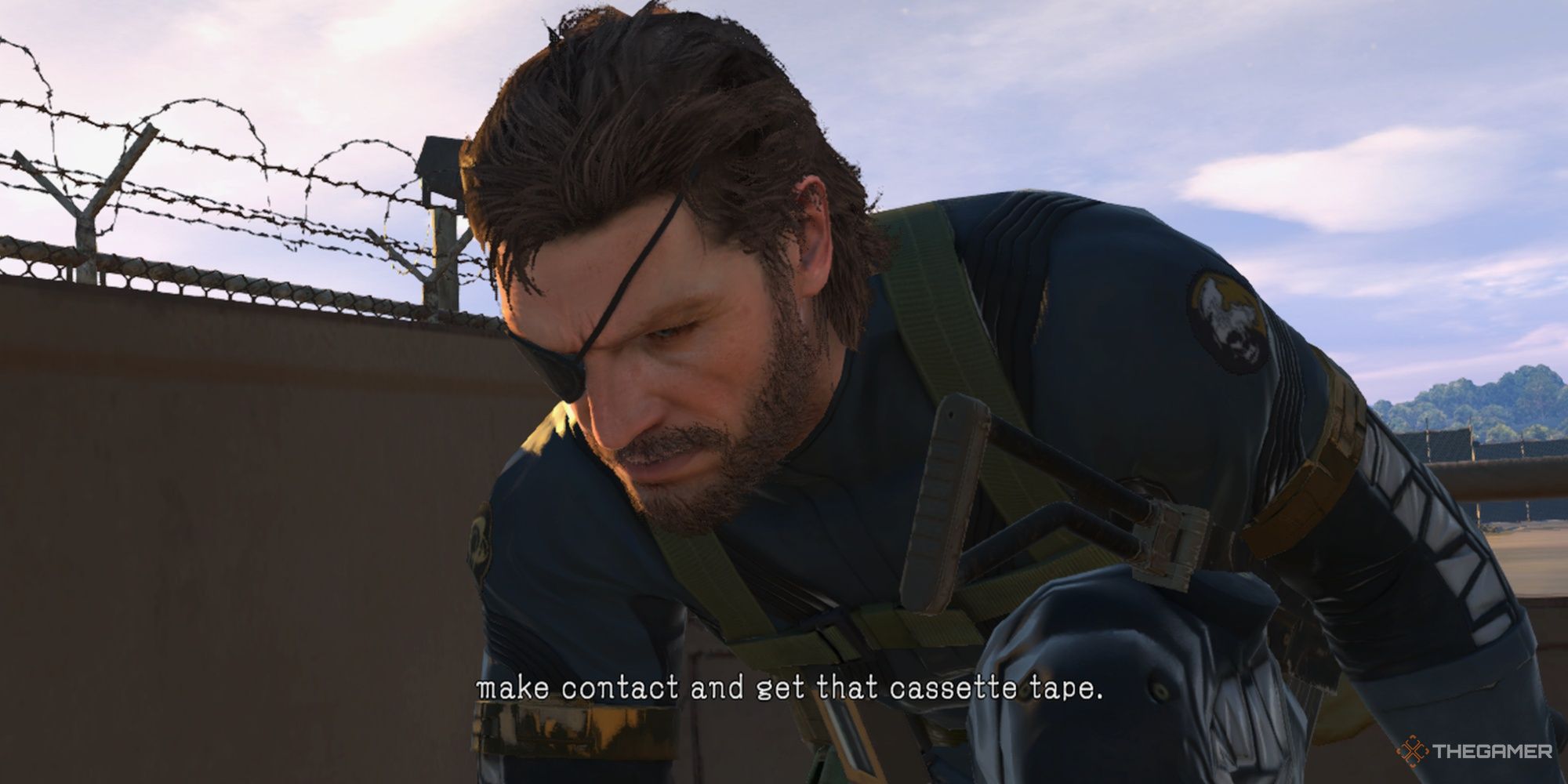 Snake starting the third Side Op in Metal Gear Solid 5 Ground Zeroes