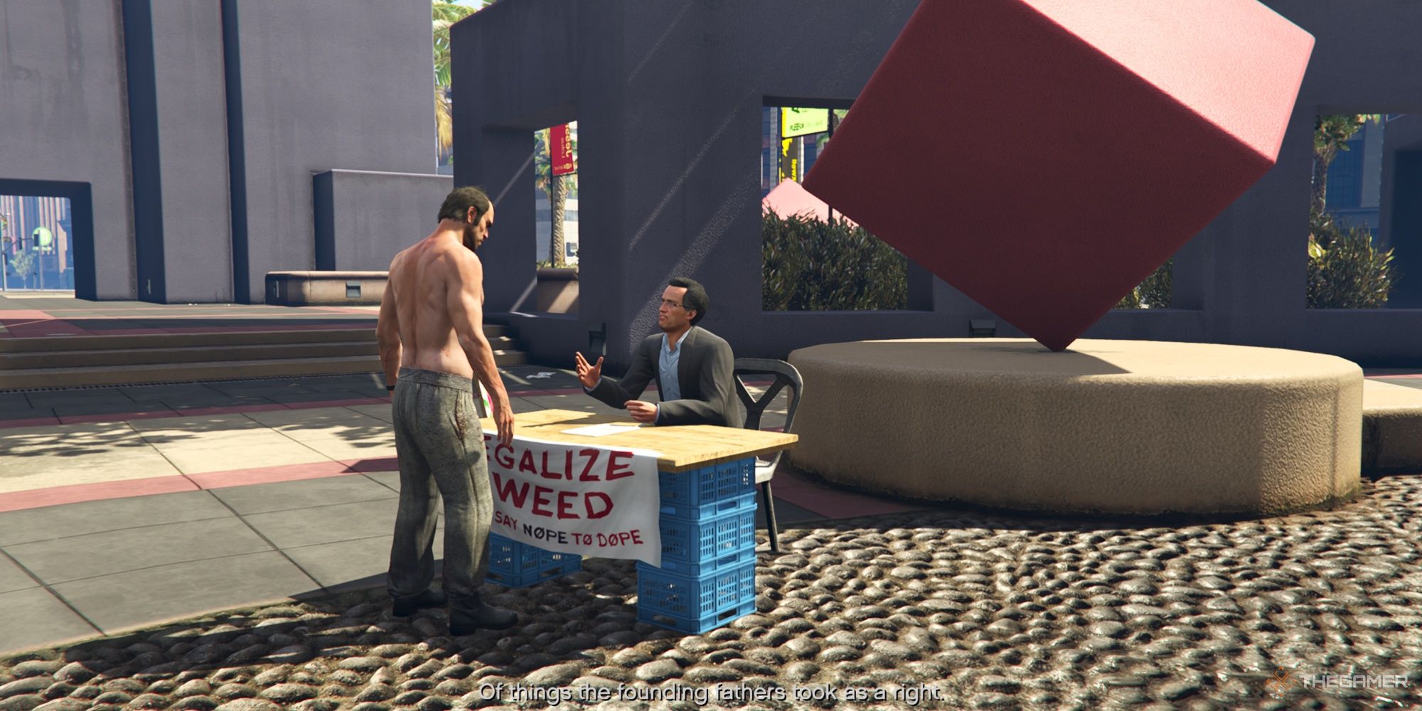 Trevor meeting with Barry in GTA5