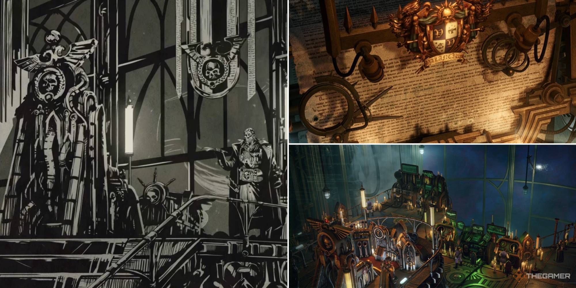 The Bridge and Warrant Chamber of the player's ship in Warhammer 40k Rogue Trader