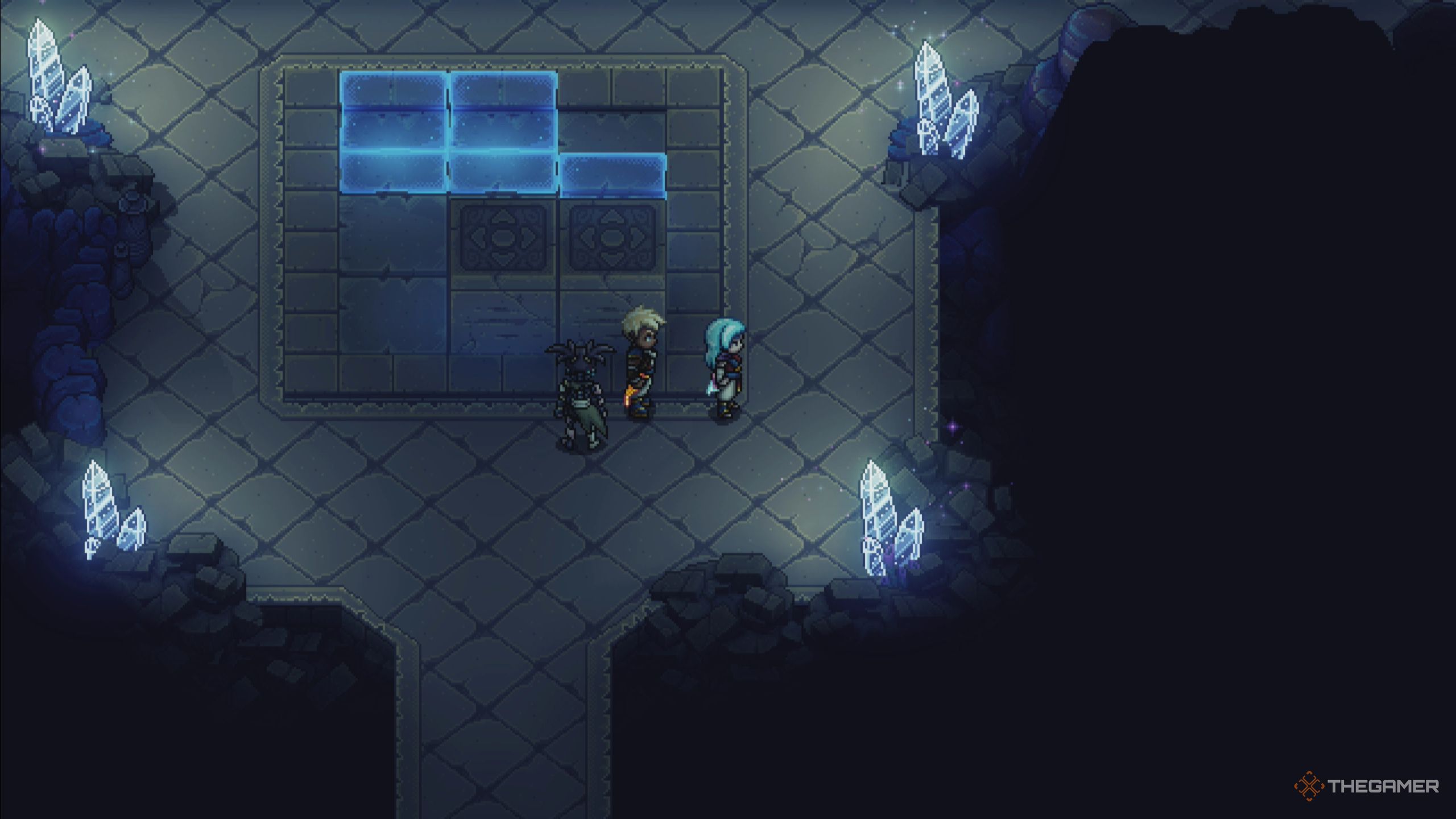 Sea of Stars: Showing next sliding block puzzle solution (bottom right) for the next step