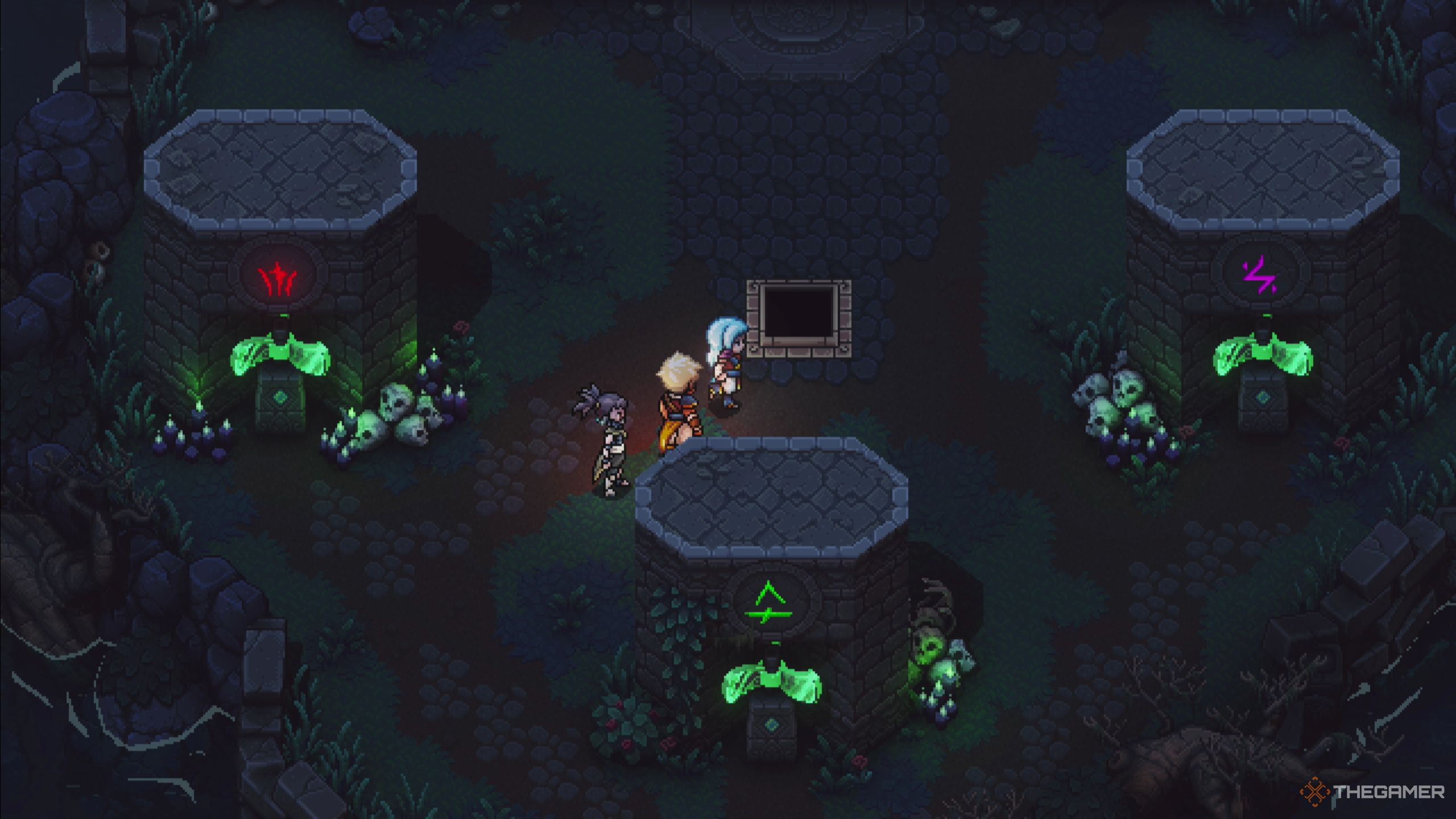 Sea Of Stars: Showing puzzle solution that opens the entrance to the passage