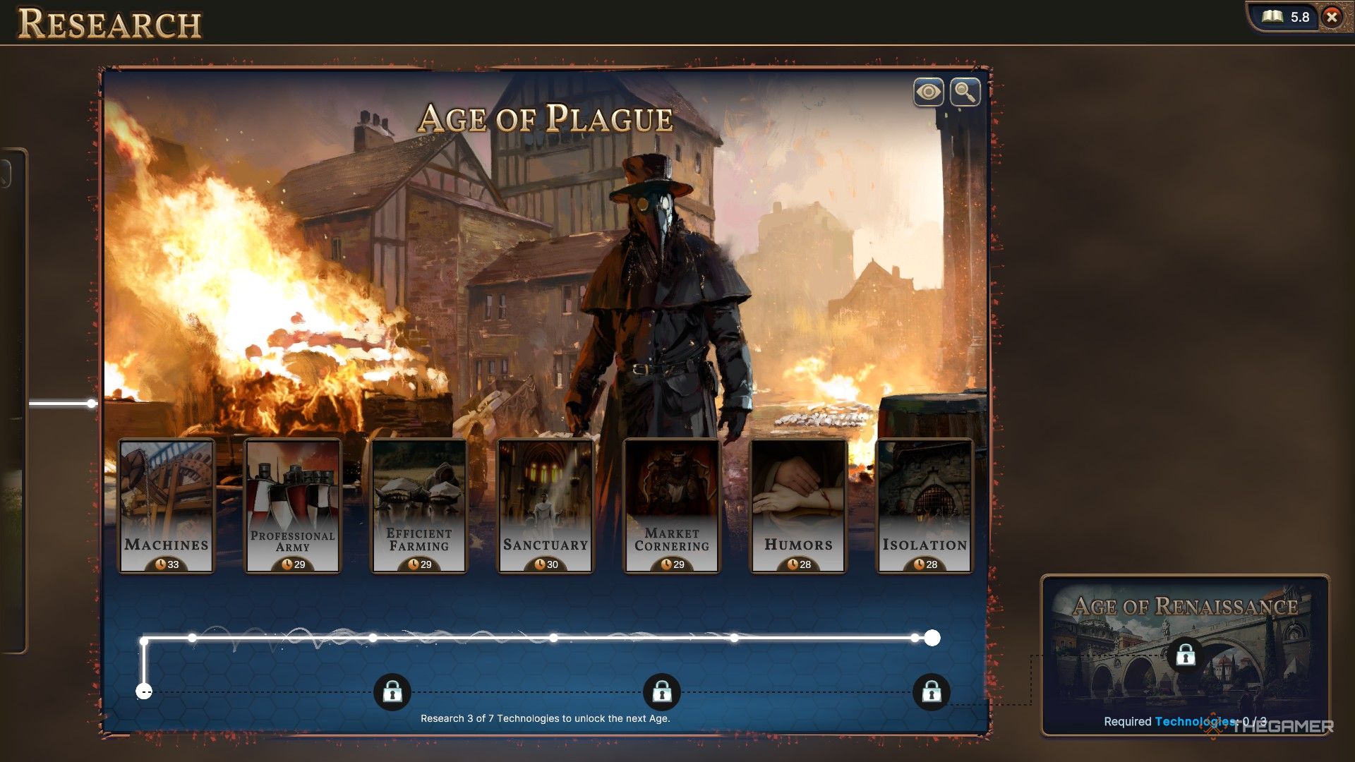 the age of plague tech tree in millennia