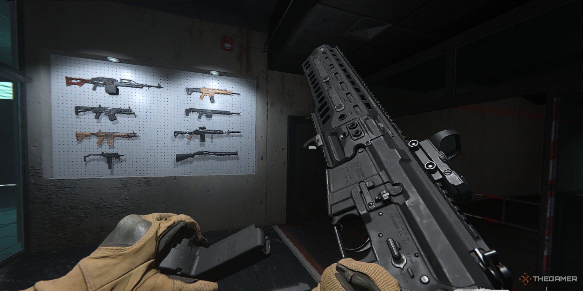 AMR9 Inspection In The Armory In Call Of Duty Warzone