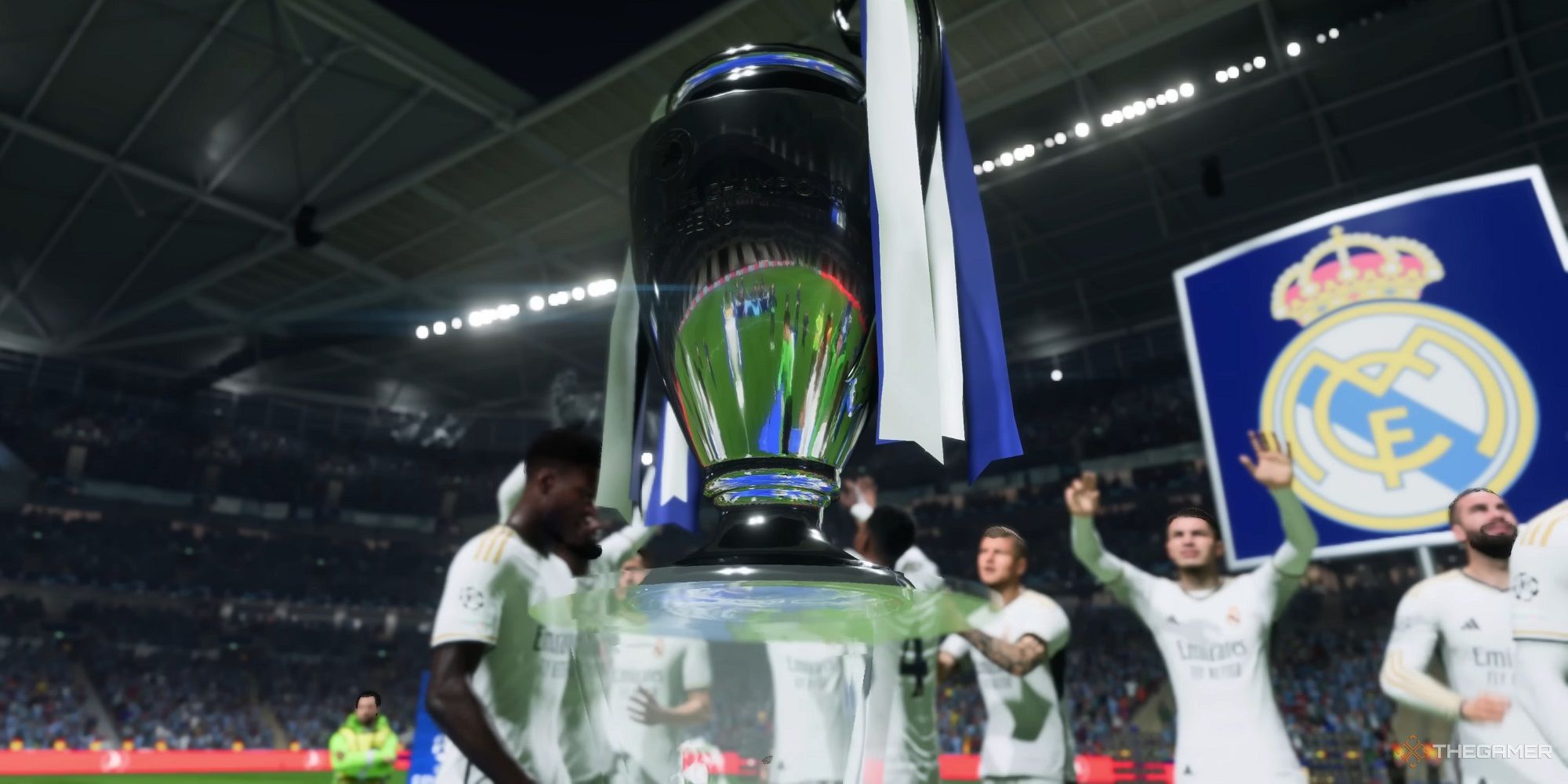 An image of UCL trophy in EA Sports FC 24