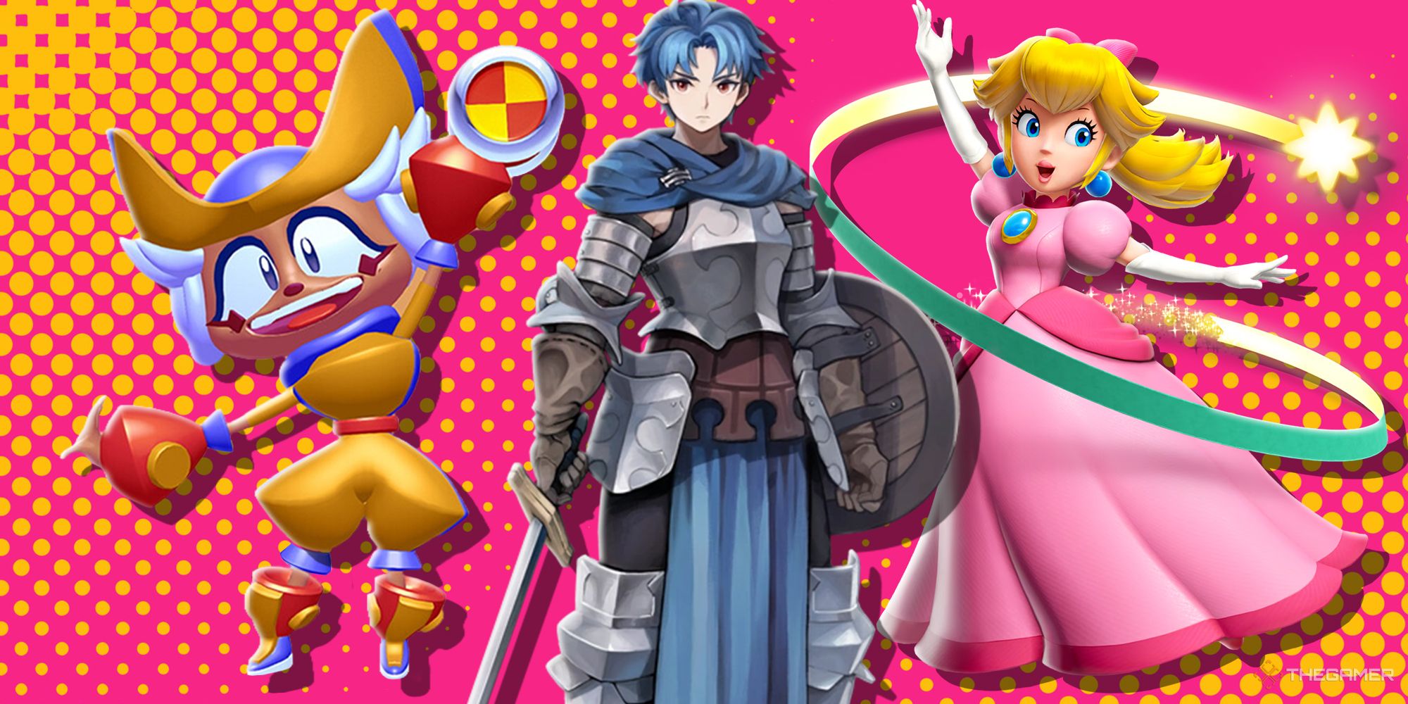 characters from penny's big breakaway, unicorn overlord, and princess peach showtime