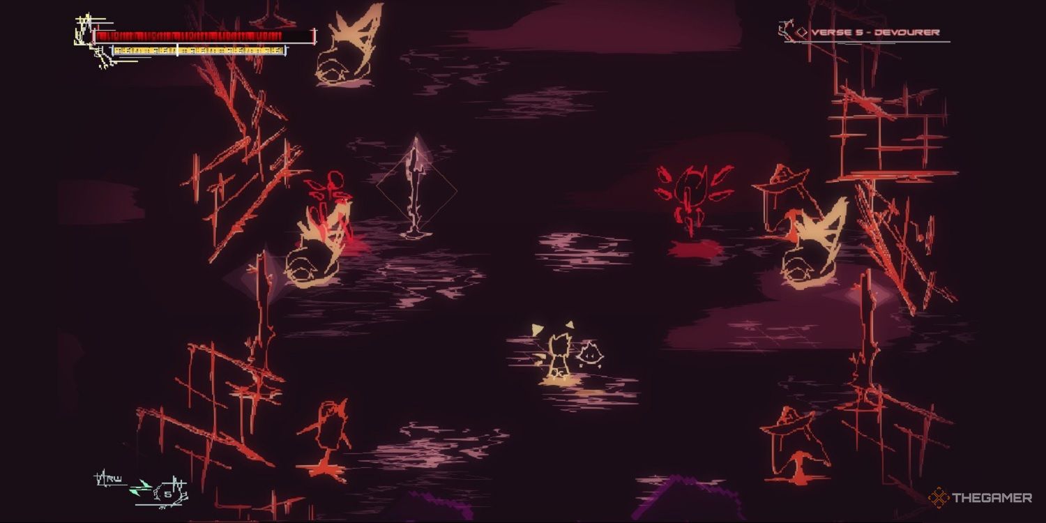christian in a scribbled arena of enemies in death of a wish