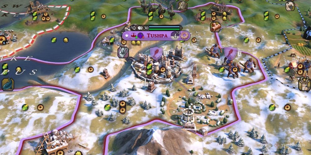 a tundra-based holy site in the persian city of tushpa in civilization 6