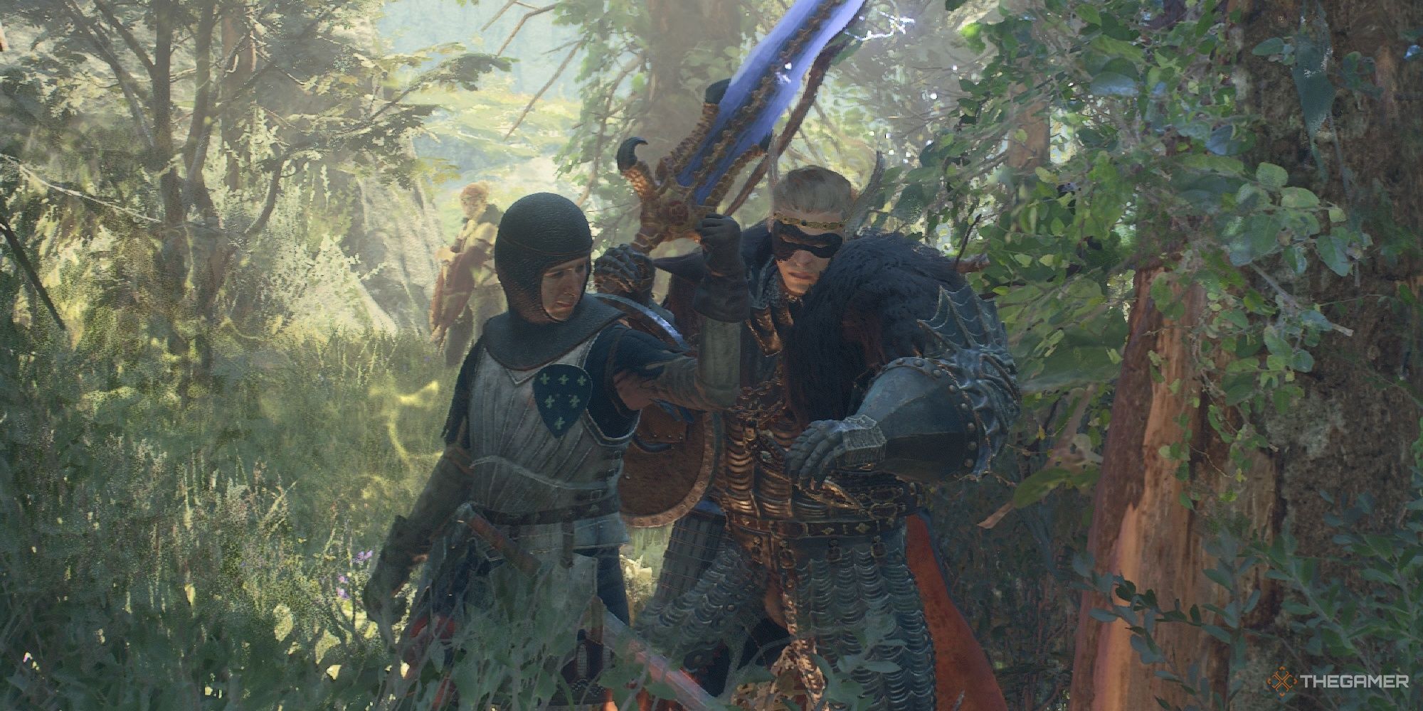 Accardo stands next to the Arisen during Ordeals of a New Recruit in Dragon's Dogma 2.
