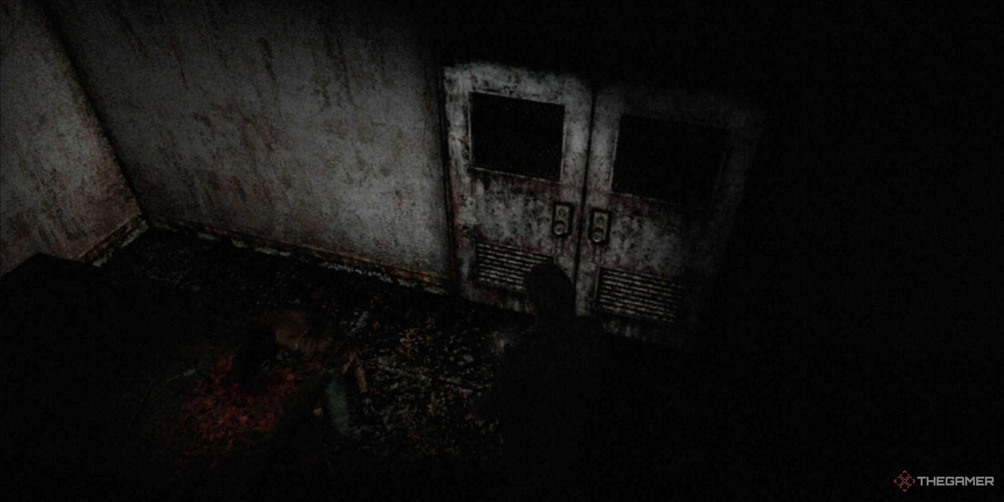 James Sunderland in a kitchen area in Silent Hill 2