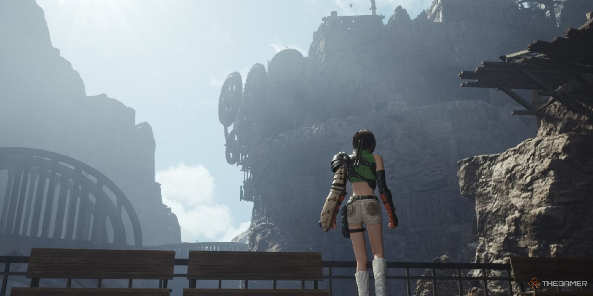 Final Fantasy VII Rebirth Yuffie Looking Into The Distance In Corel Mine