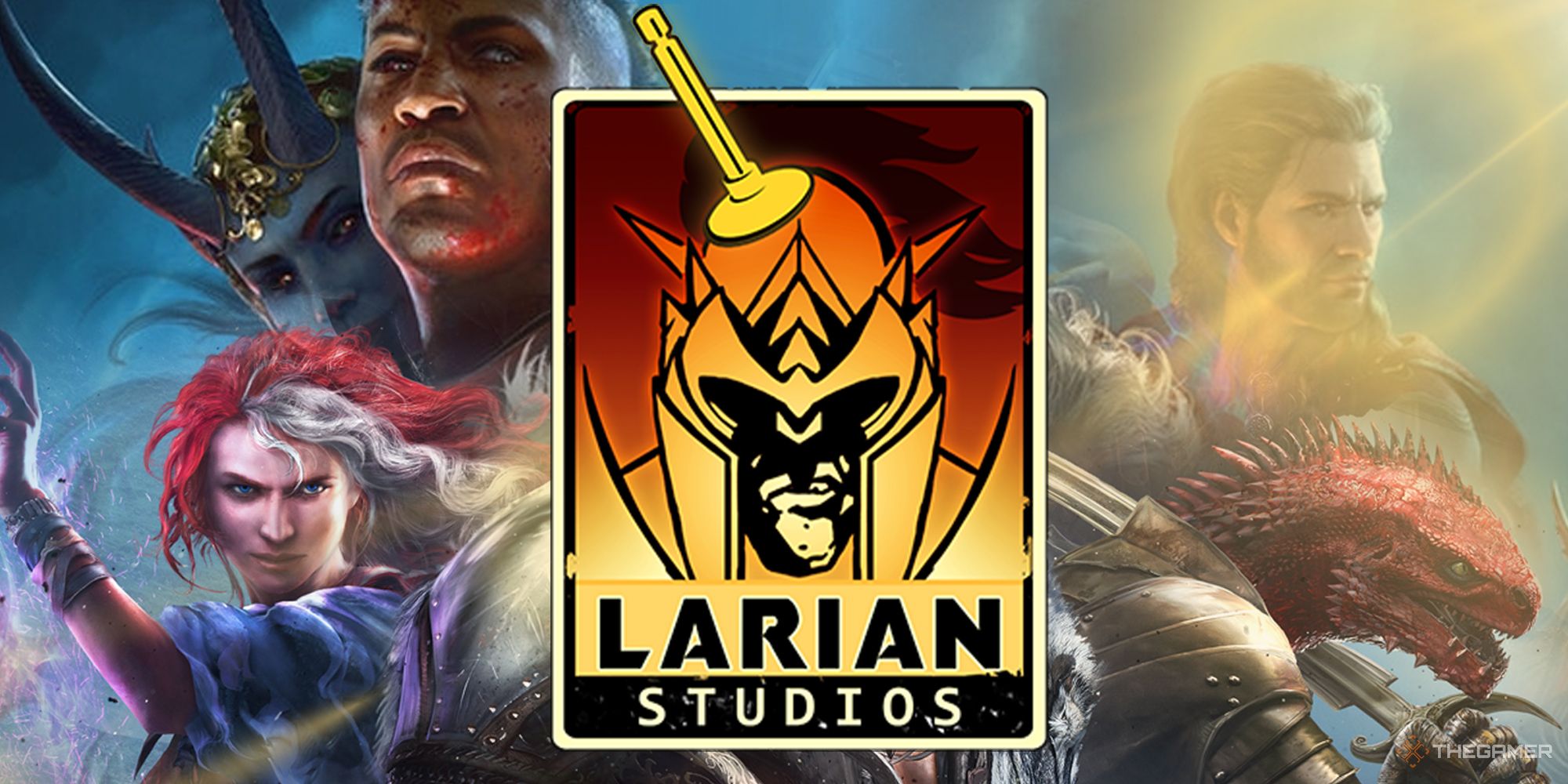 NEWS Larian Studios logo over Divinity Original Sin 2 and Baldurs Gate 3 key art-2