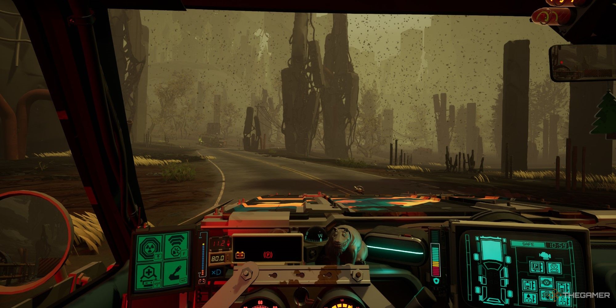 View Of The Deep-Zone From Inside The Car