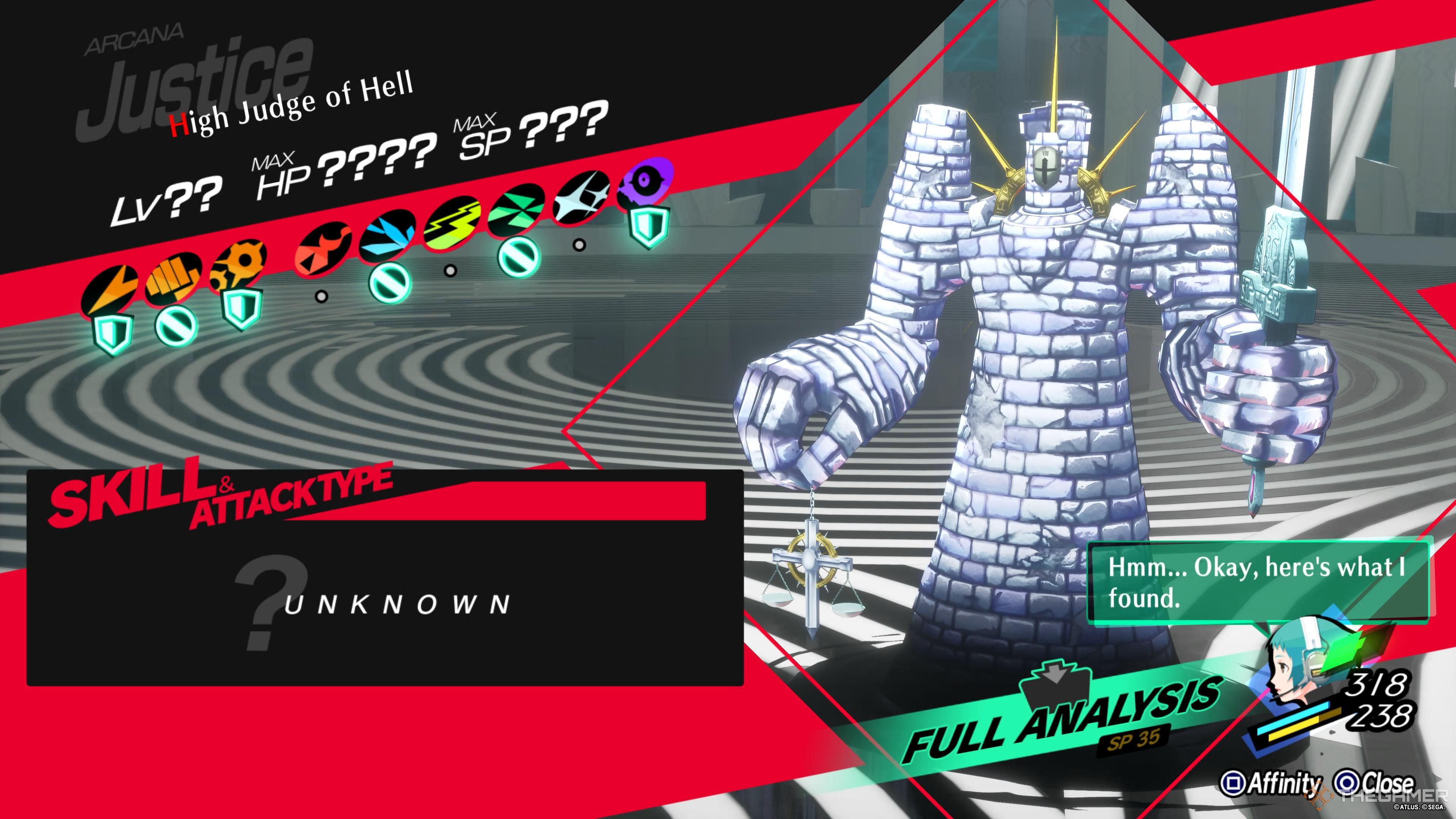 Persona 3 Reload High Judge of Hell overview