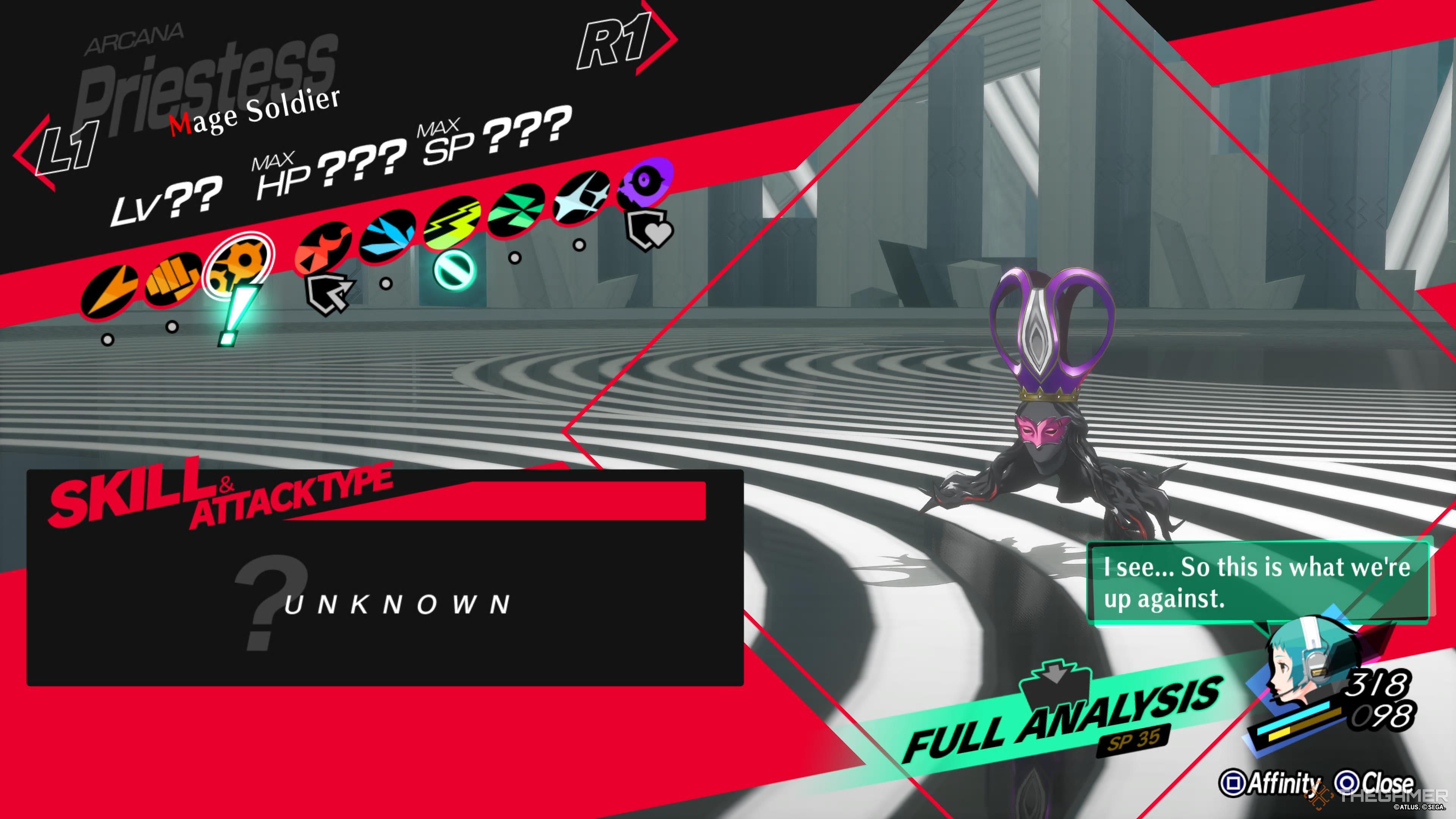 Persona 3 Reload mage Soldier Overview