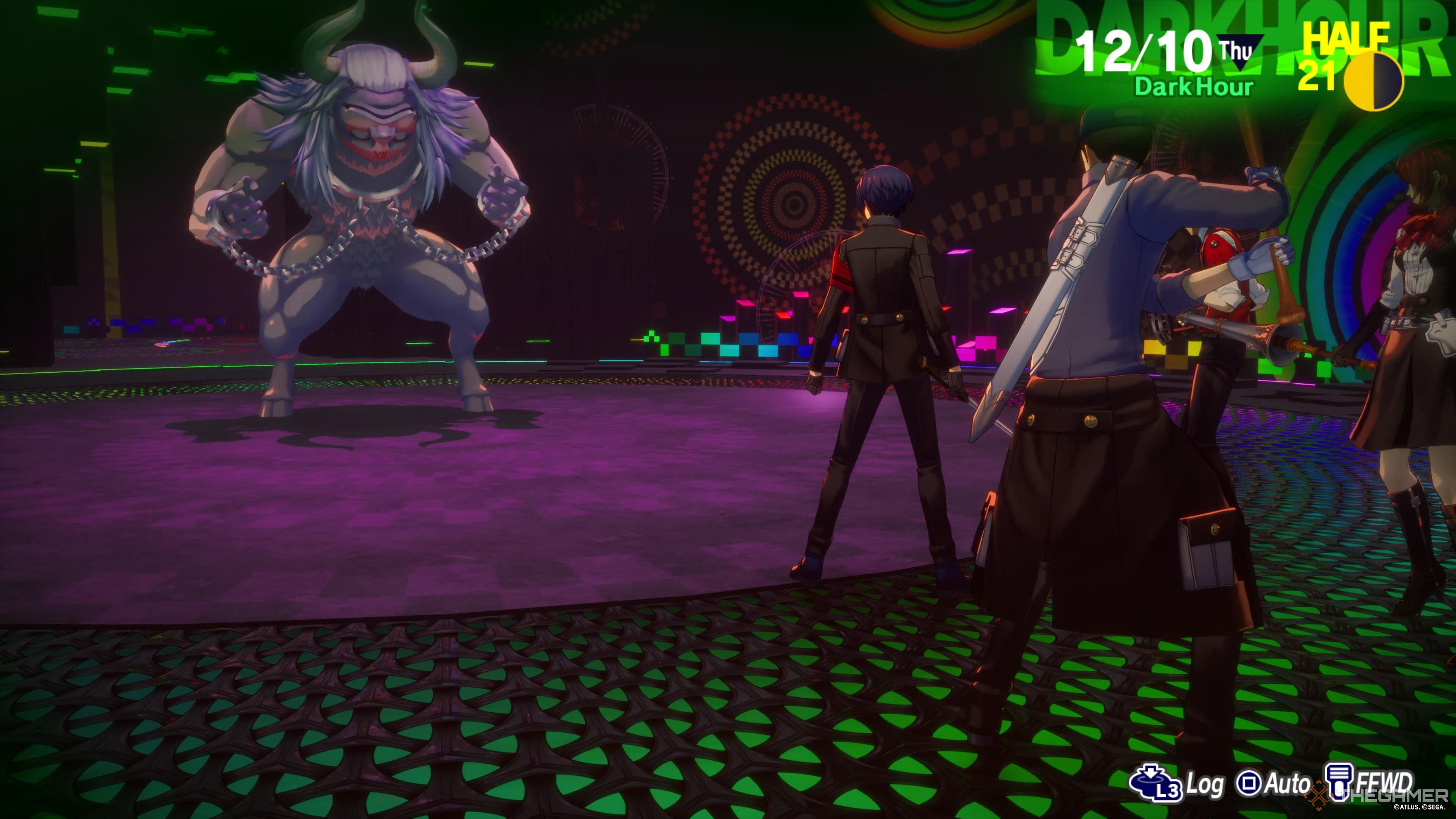 Persona 3 Reload party approaching Minotaur Nulla