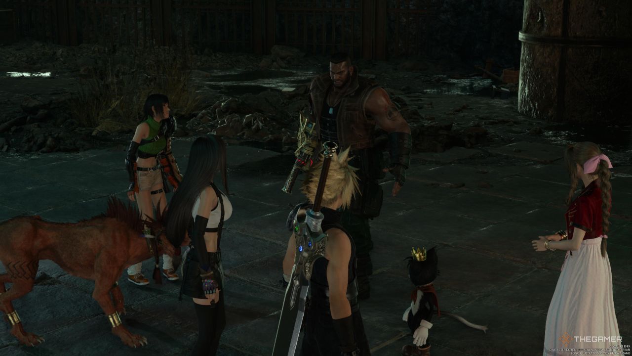 Cait Sith reuniting with Cloud&rsquo;s party at the Shinra Mansion The Forgotten Specimen in its red, magic resisting form in Final Fantasy 7 Rebirth.