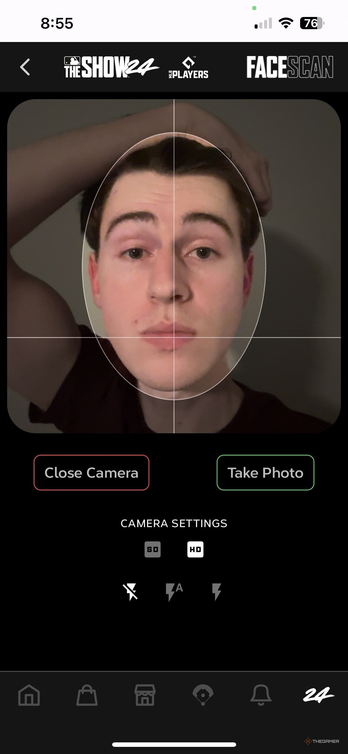 MLB The Show Aidan Cannon&rsquo;s face scan selfie