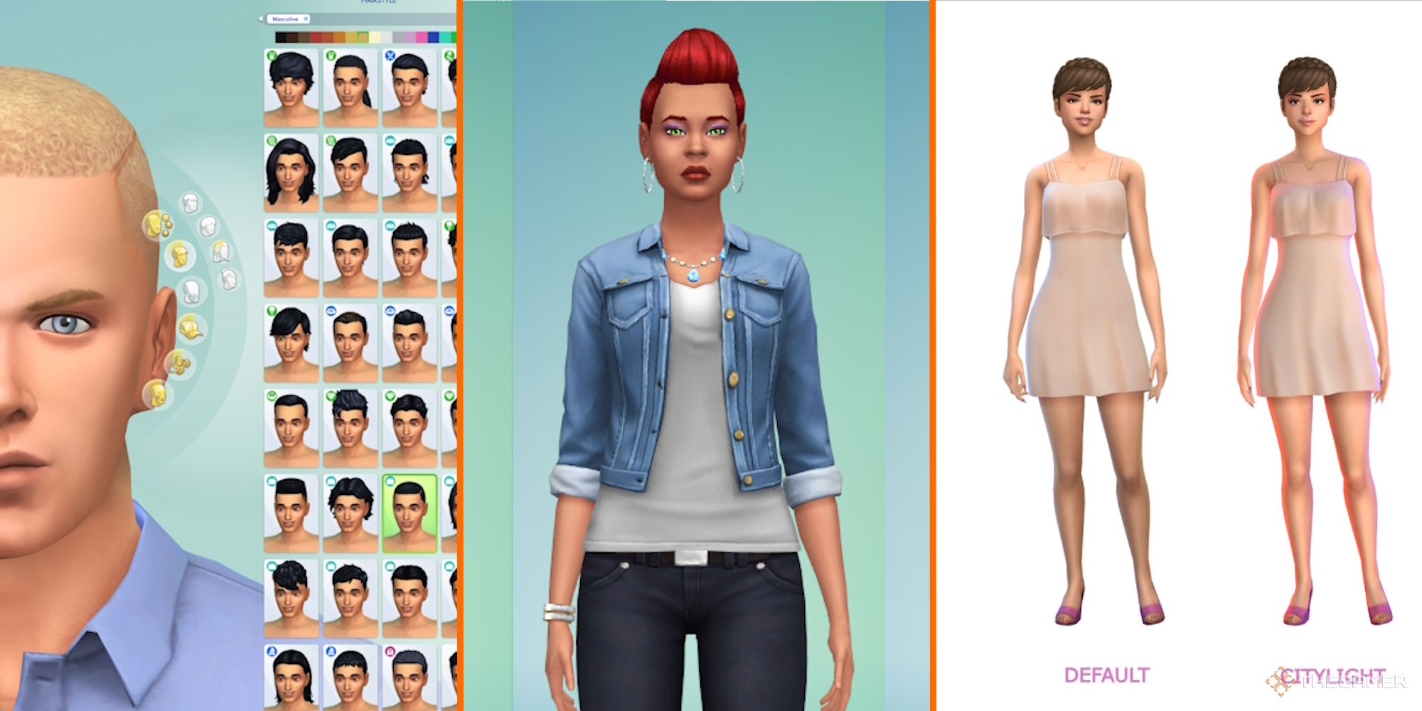 A collage of some of the best CAS mods for The Sims 4