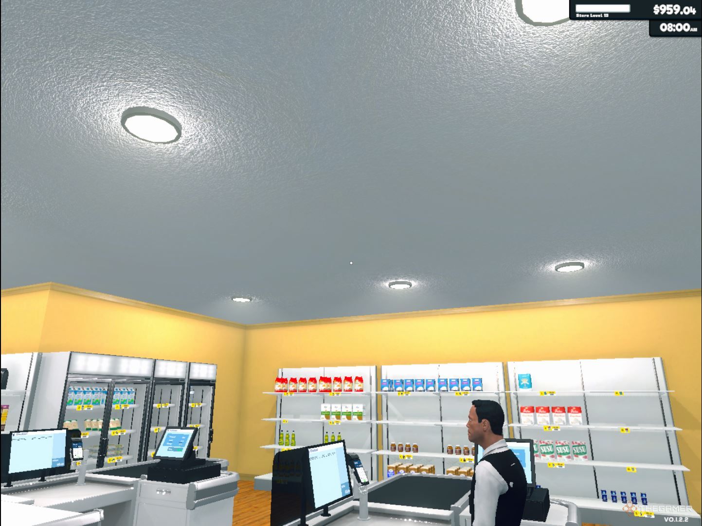 Supermarket Simulator Inside Supermarket With Lights On