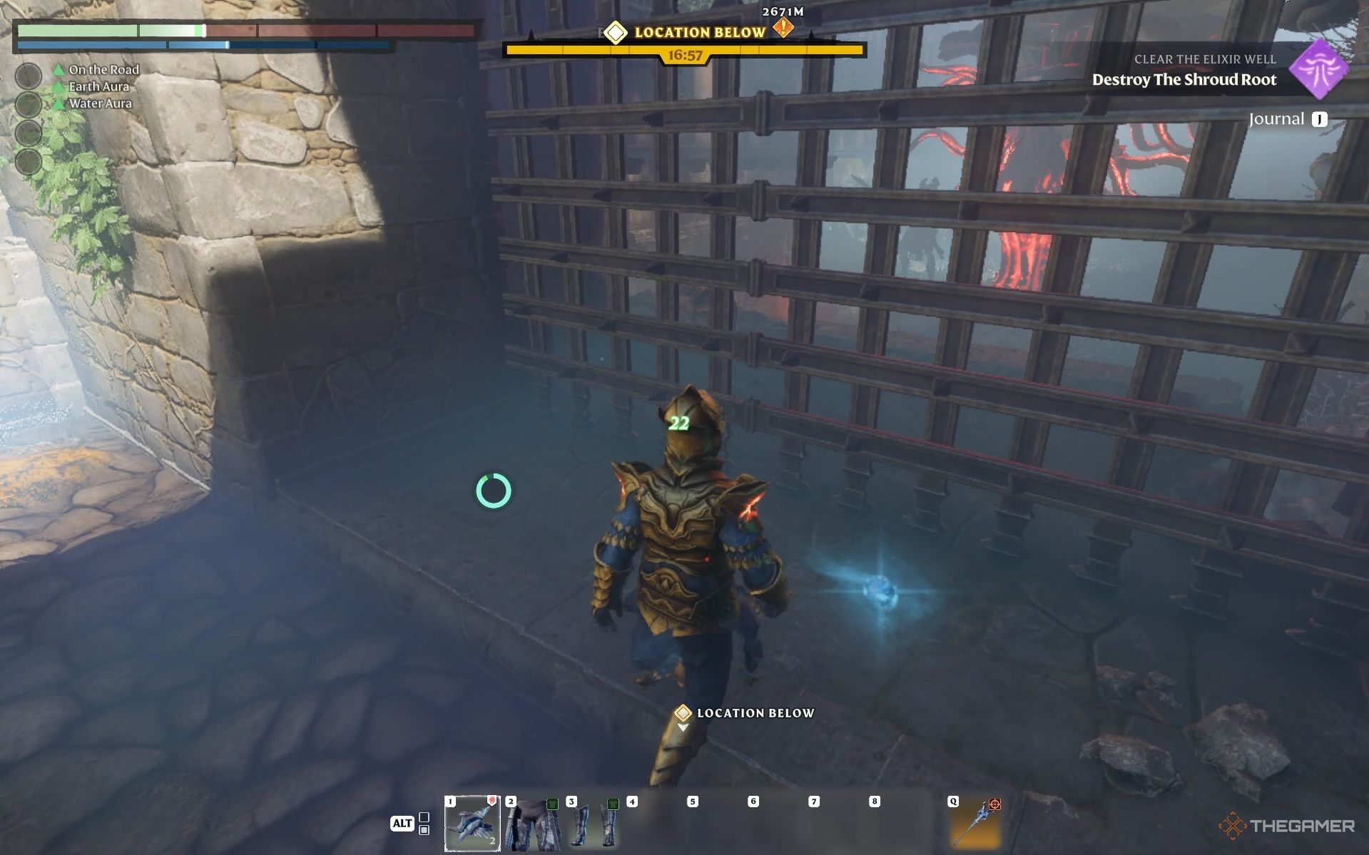 The Guard of the North Gloves chest found at the opposite side of Gate in Enshrouded