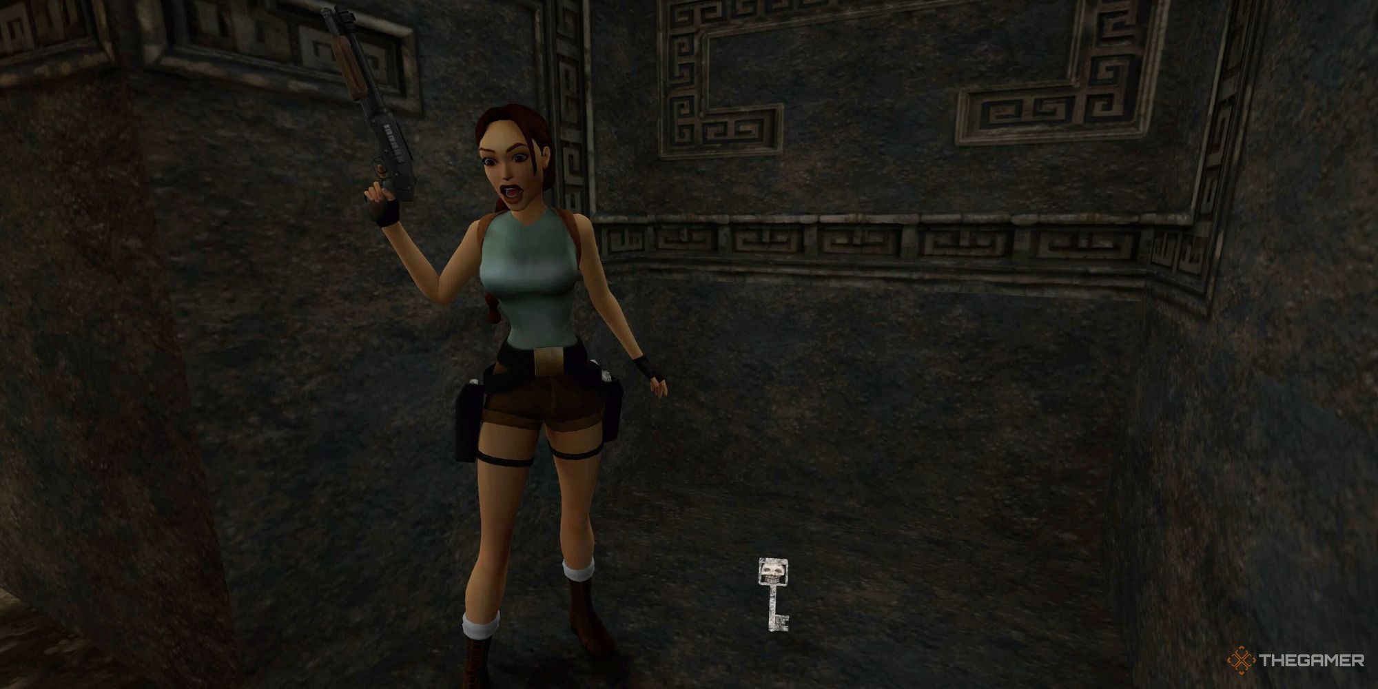 Tomb Raider Remastered's updated key design.