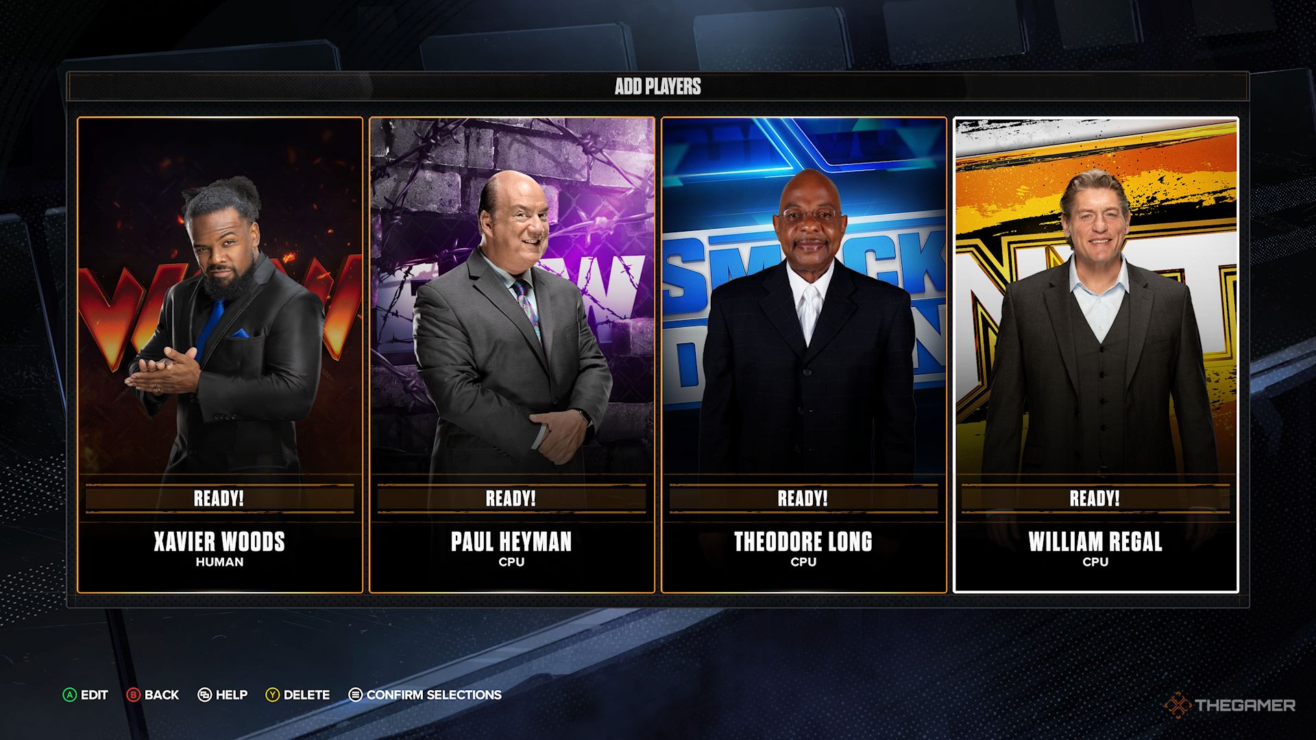 WWE 2K24 Screenshot Of MyGM with Four Managers And Brands