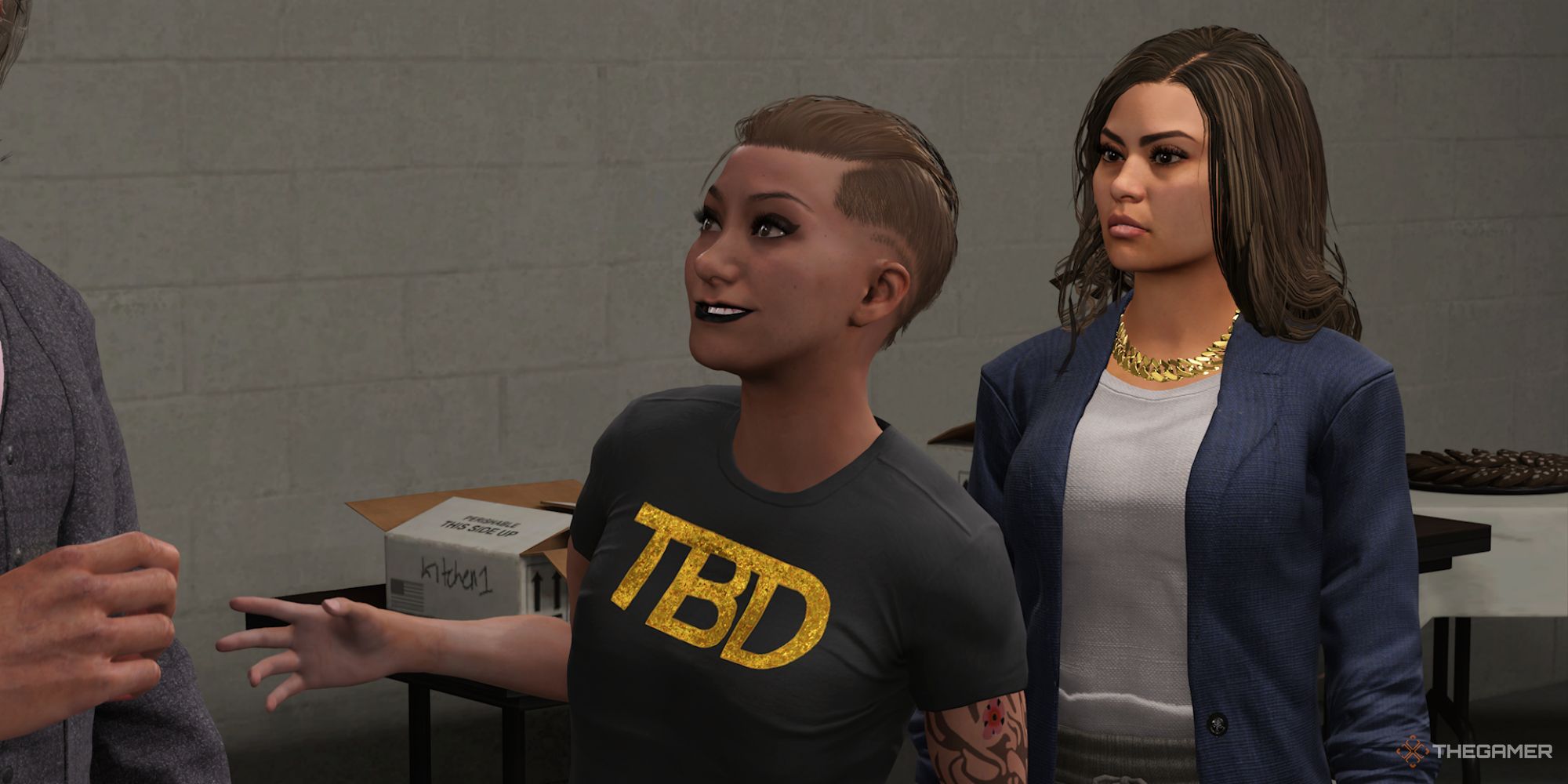 WWE 2K24 Screenshot Of MyRise Unleashed Protagonist Wearing The TBD Shirt