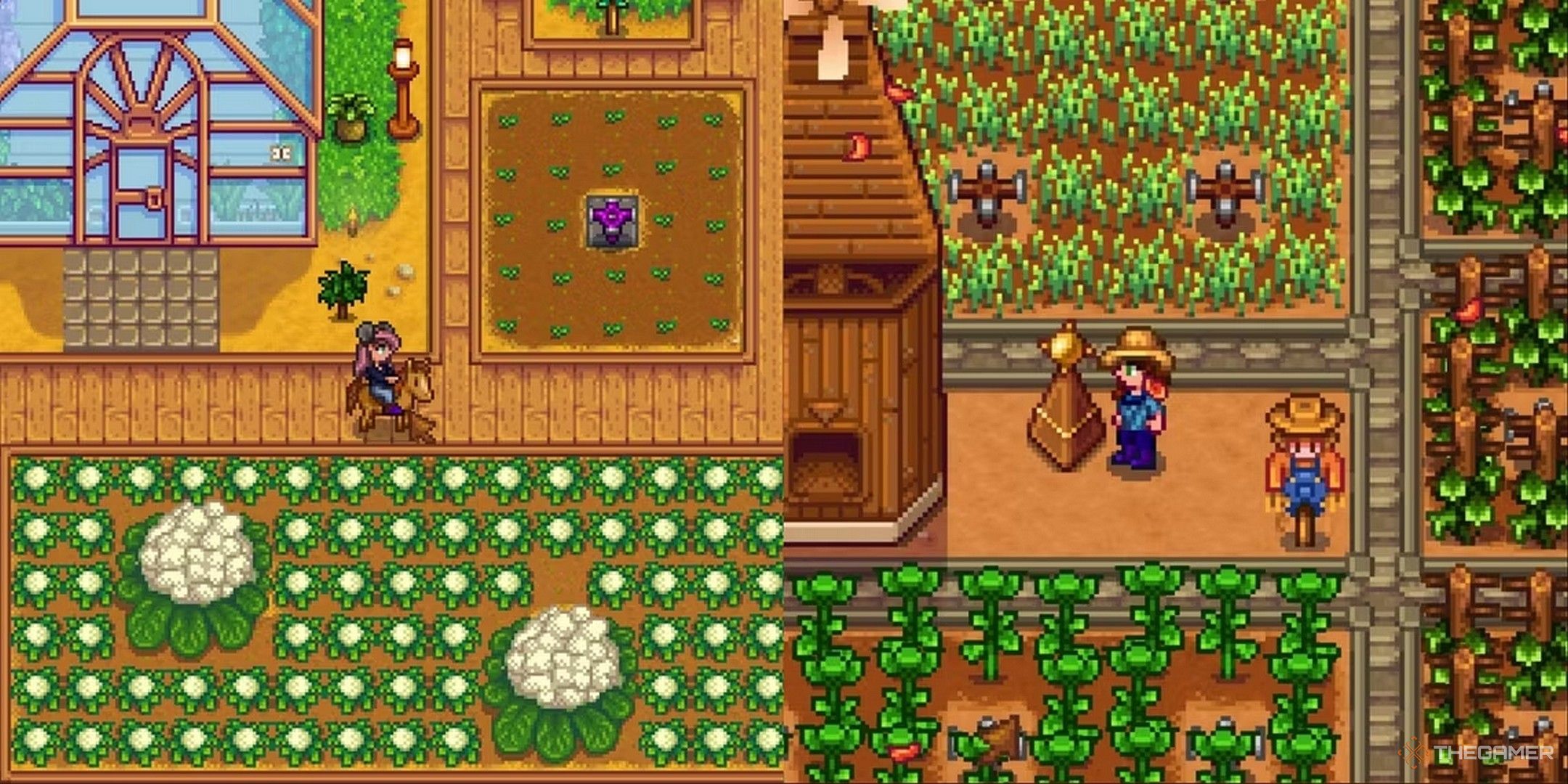 a farmer moving more efficiently across her farm stardew valley farm layout tips