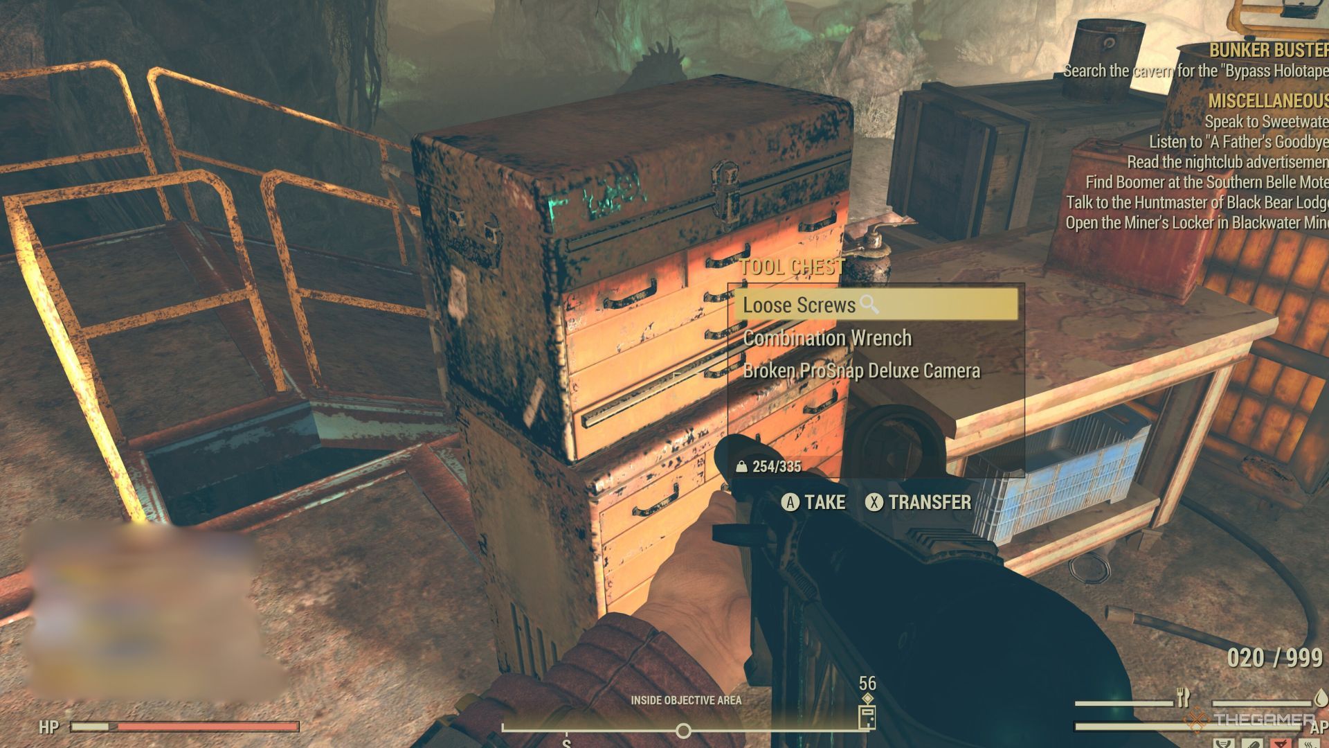 Loose Screws In A Chest in Fallout 76.