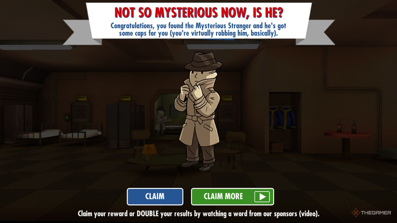 Fallout Shelter Mysterious Stranger