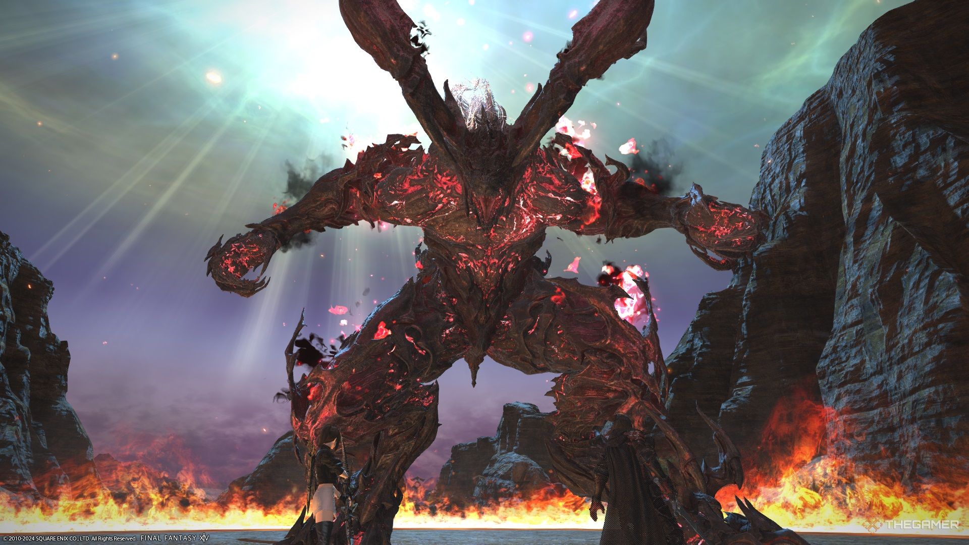 Final Fantasy 16's Ifrit in Final Fantasy 14.