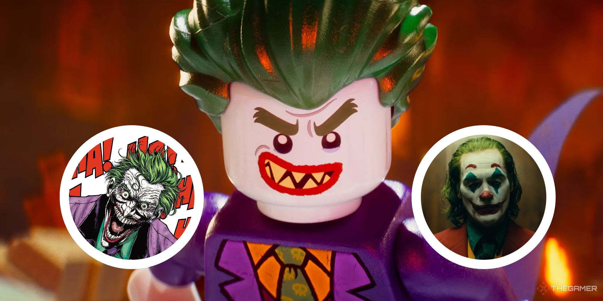 lego joker with circles containing two other joker types