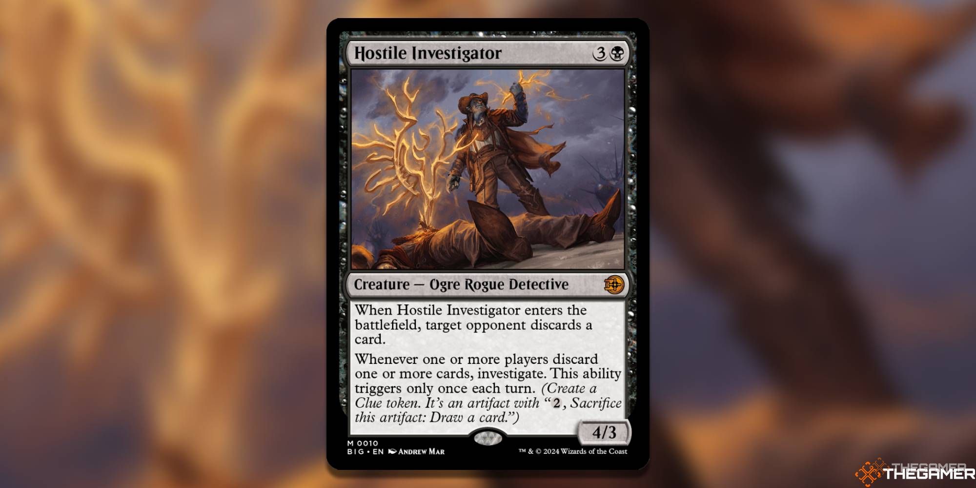  Hostile Investiagor Magic: The Gathering card