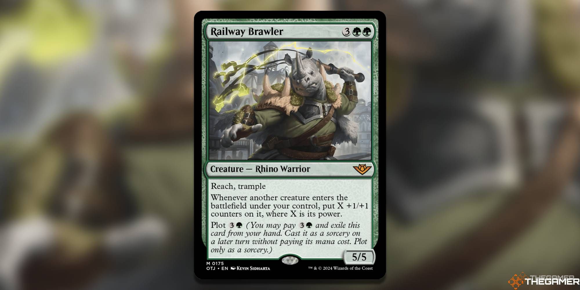 Railway Brawler Magic: The Gathering card