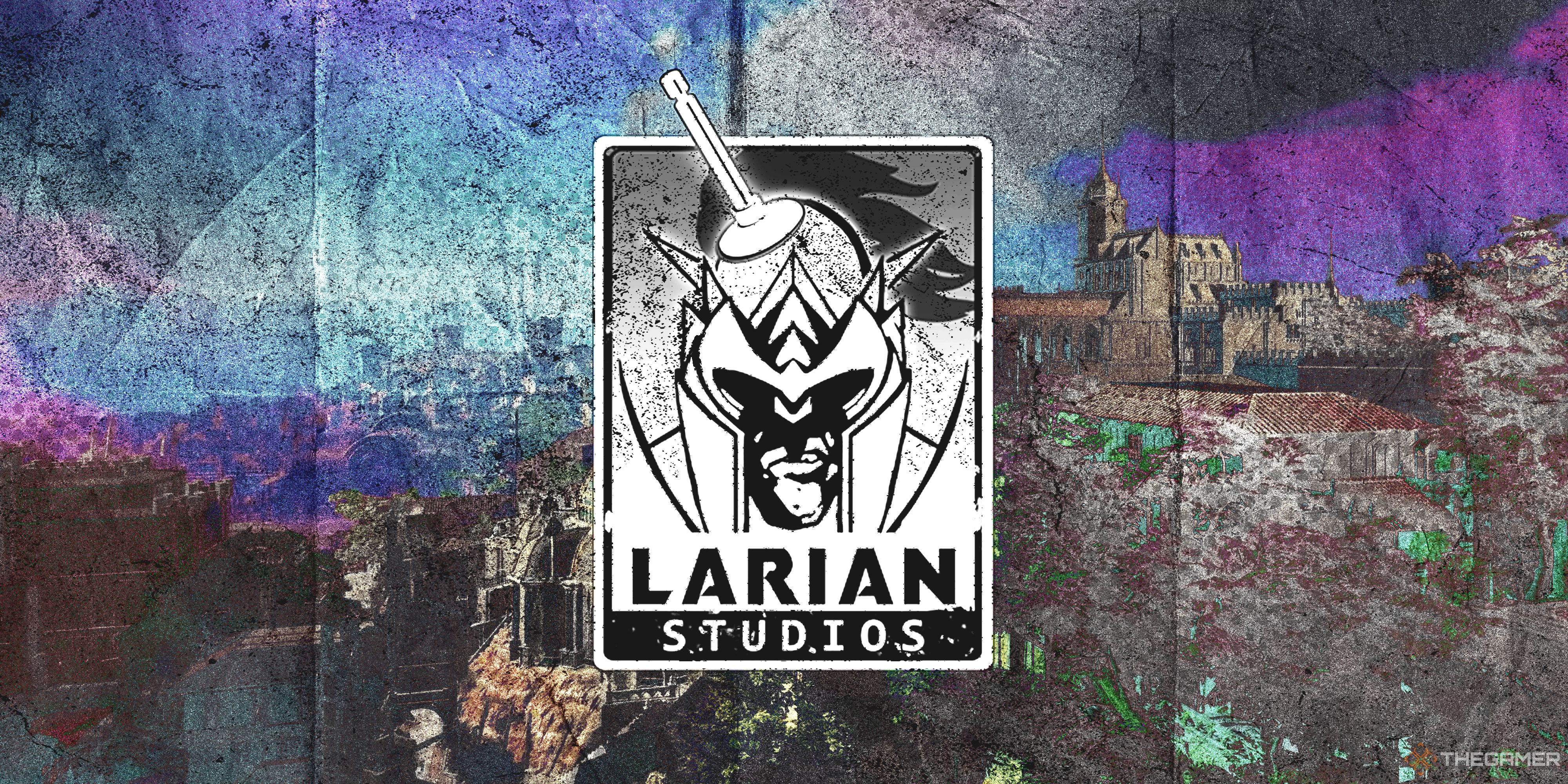 NEWS Larian Studios logo over Baldur's Gate city