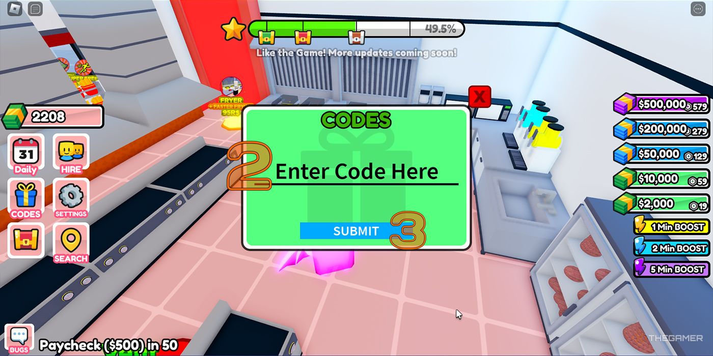 Burger Store Tycoon Codes For Roblox