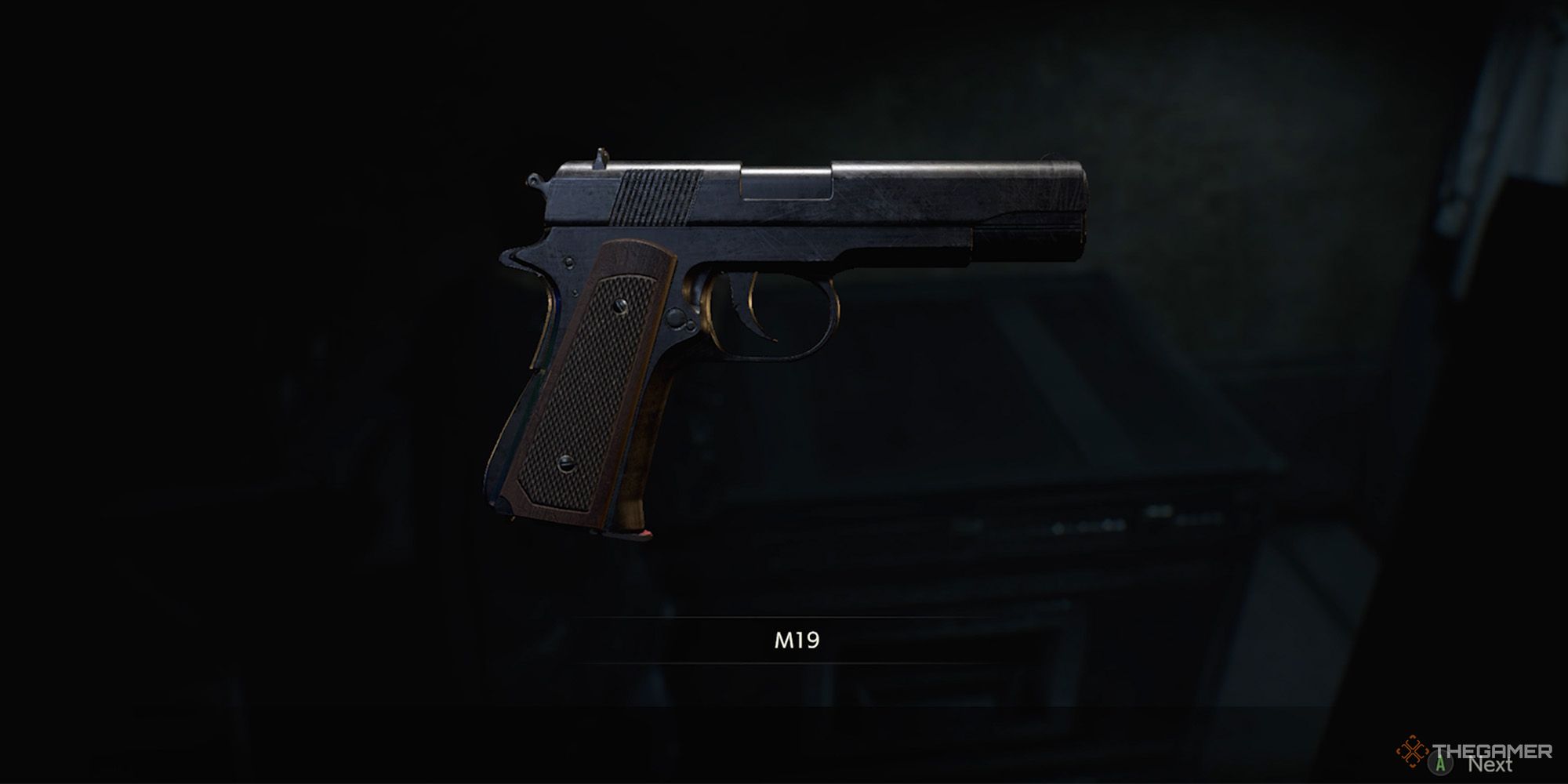 The M19 gun from Resident Evil 2 Remake